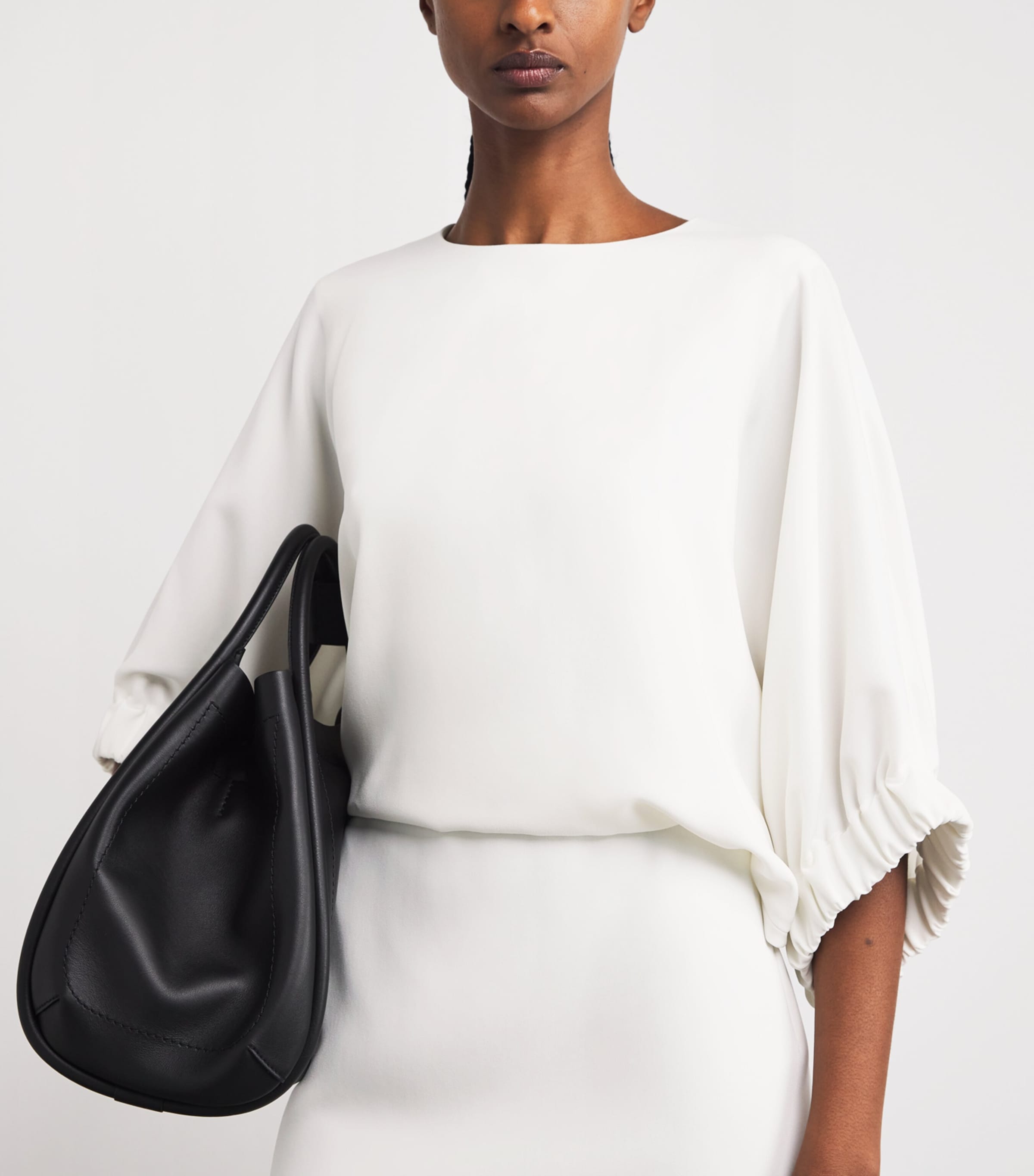 Cady Bow-Tied Mini Dress WHITE Image 6