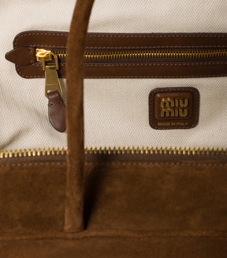 Suede Beau Top-Handle Bag F0324 Image 5