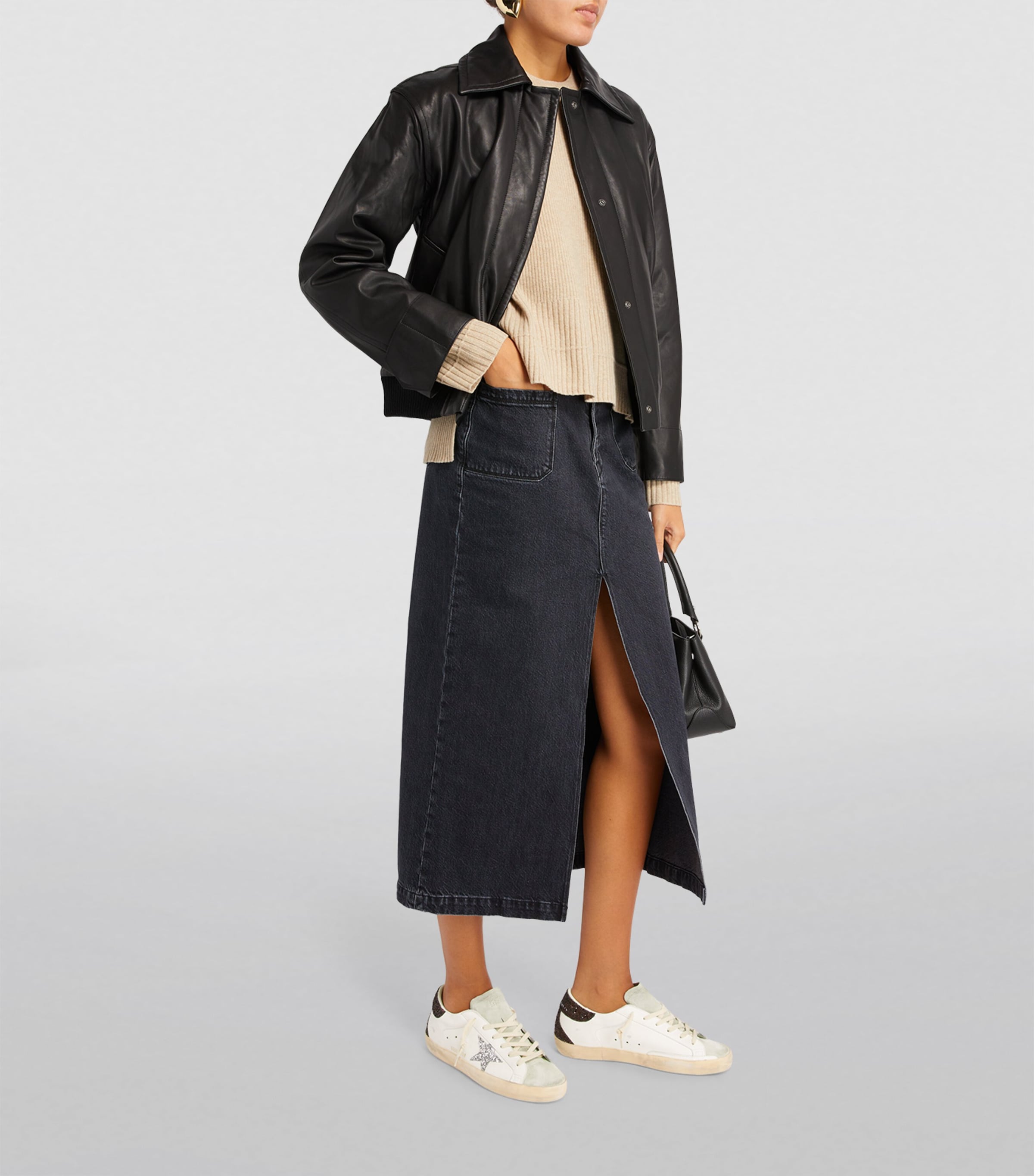 Leather Superstar Sneakers WHITE/OTH Image 4