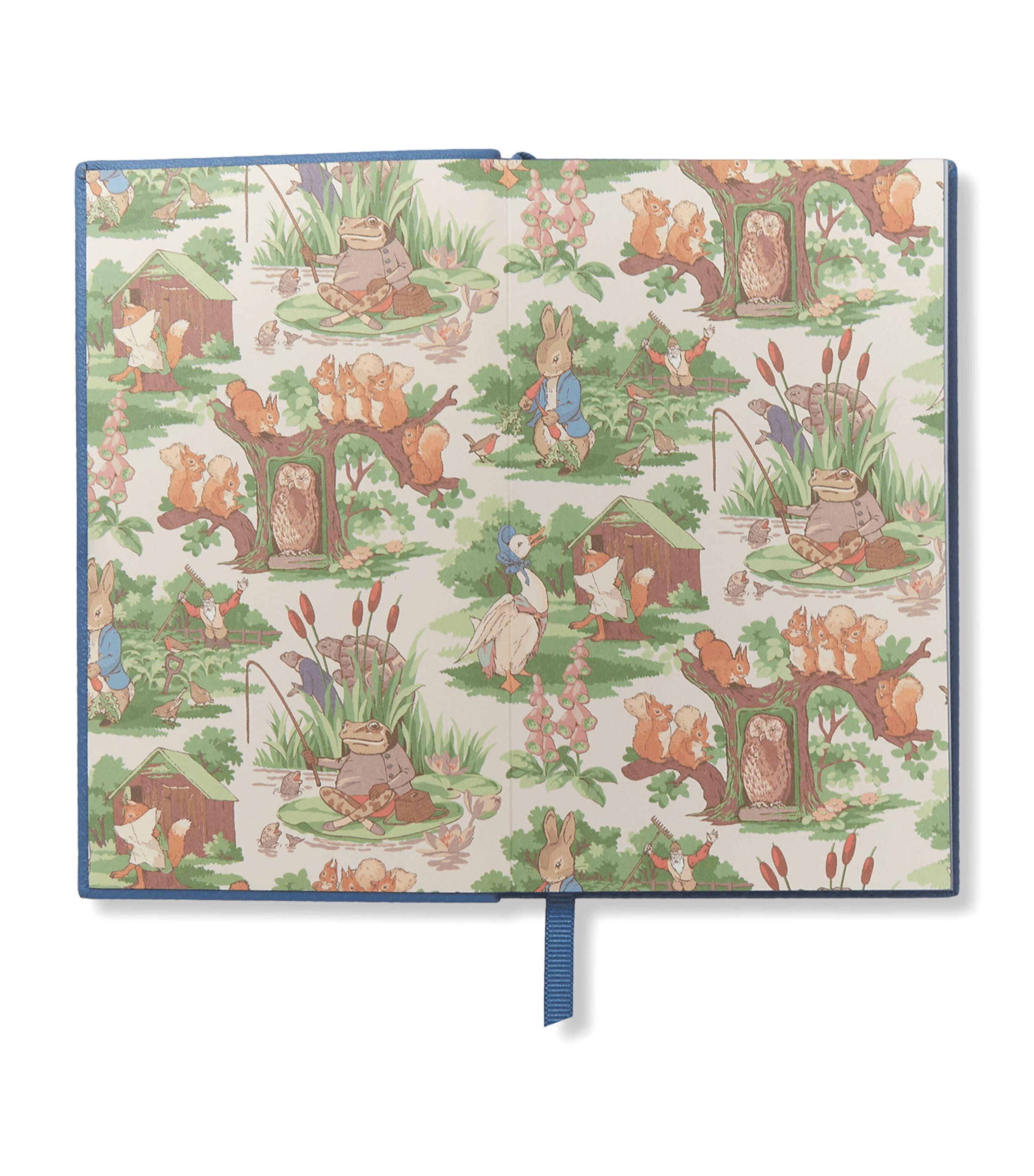 Smythson x Peter Rabbit Panama Leather Notebook Nile Blue Image 2