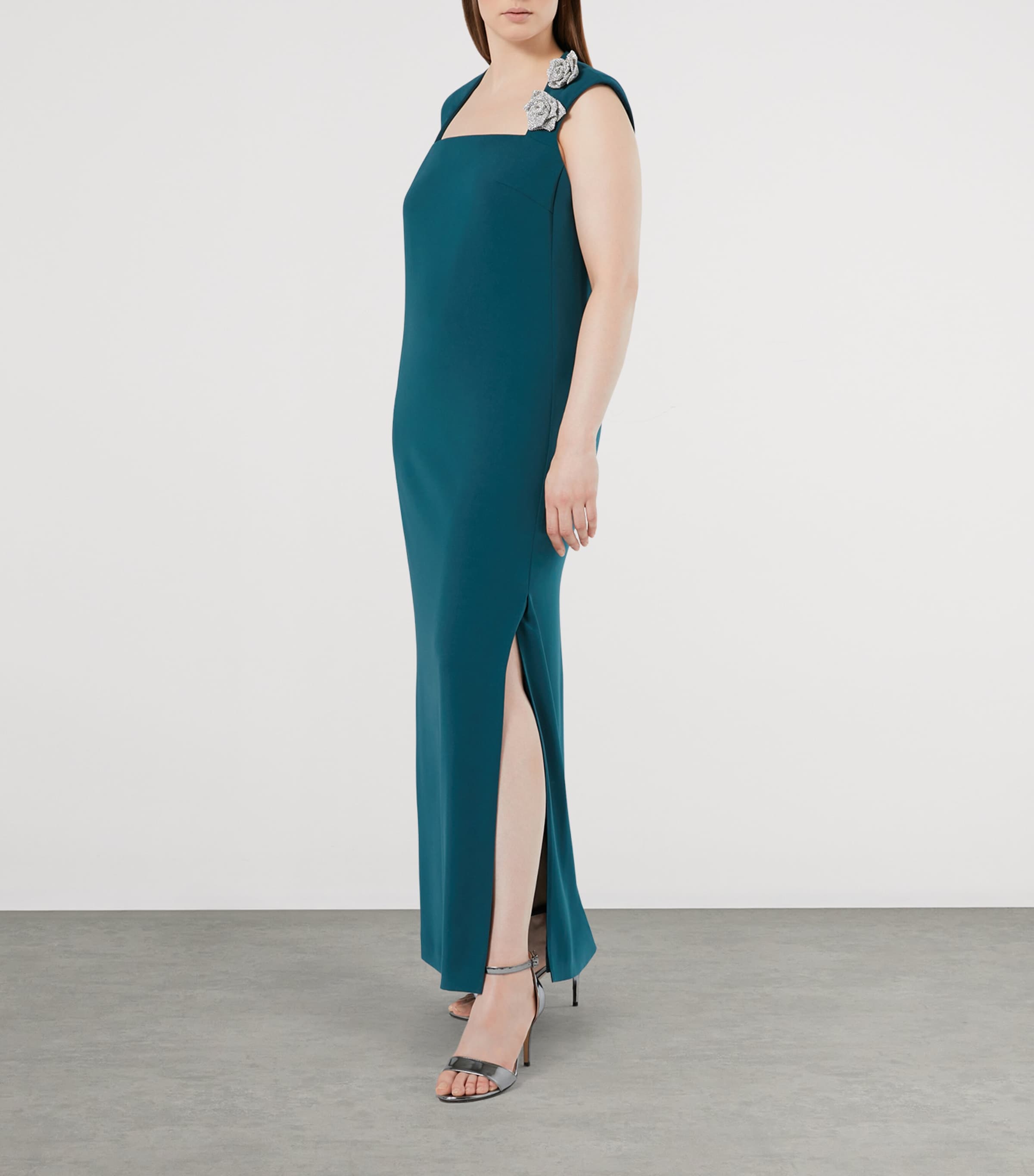 Embellished Reflex Maxi Dress EMERALD Image 4