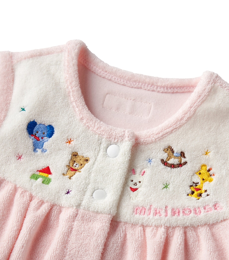 Miki House Cotton-Blend Playsuit (0-3 Months) Image 7