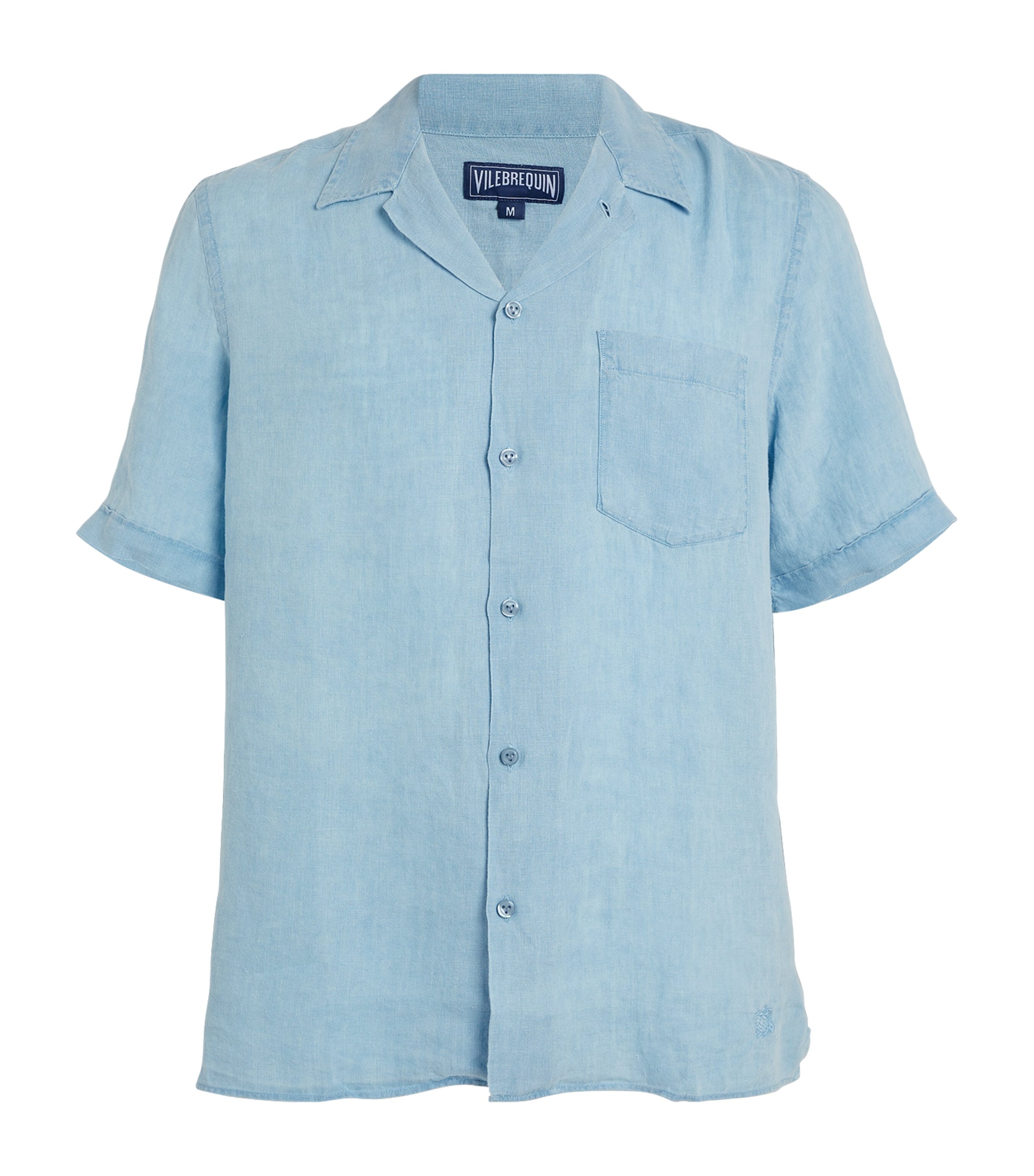 Shop Vilebrequin Linen Charlie Shirt In Blue