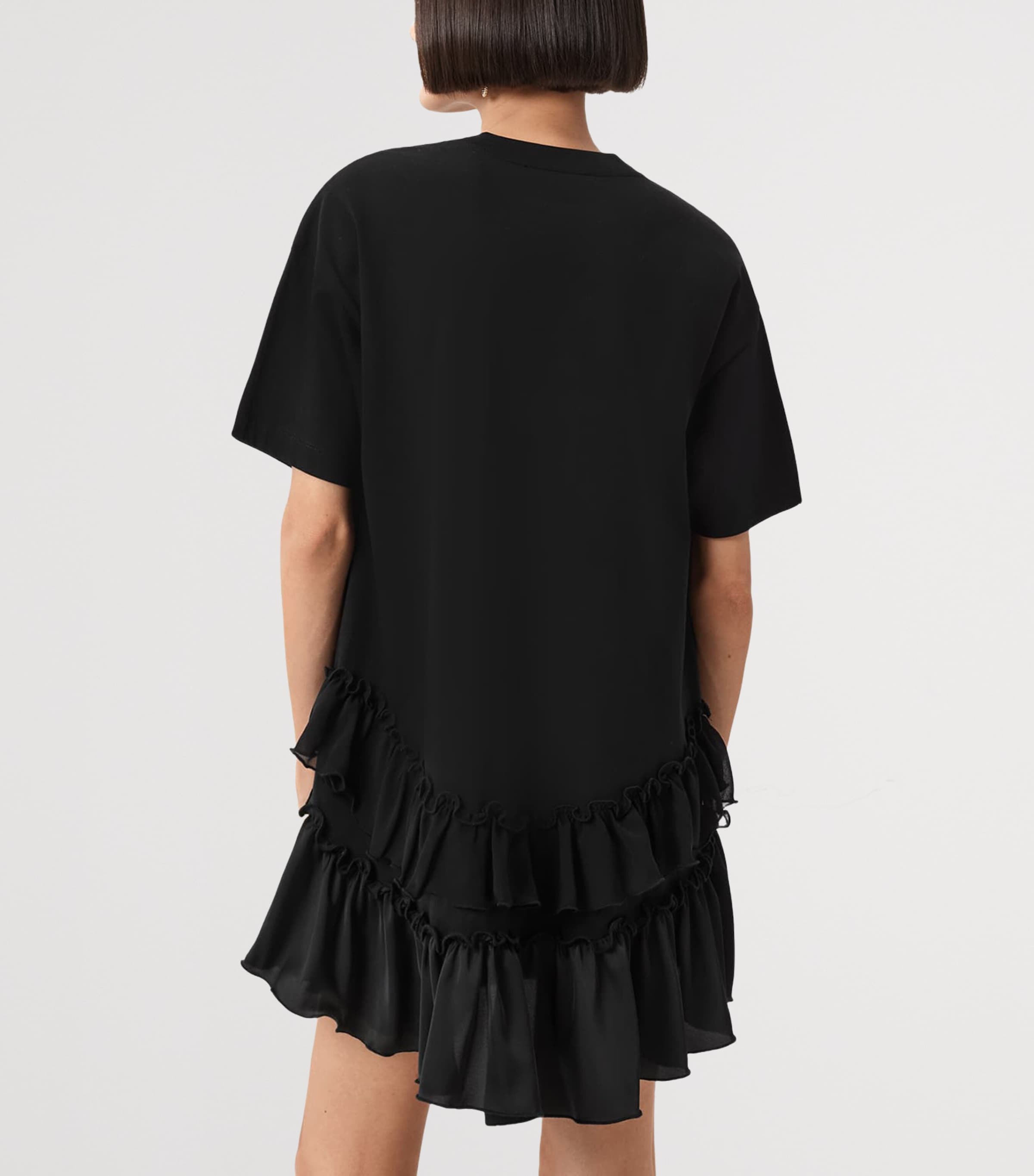 AllSaints Womens Organic Cotton Feyre Mini Dress Black Image 4