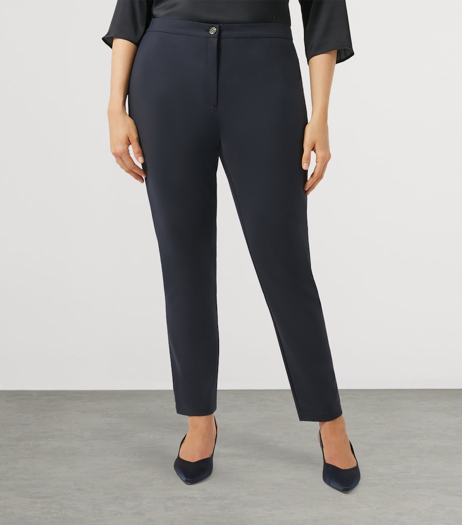 Cotton-Blend Tailored Trousers MIDNIGHTBLUE Image 3