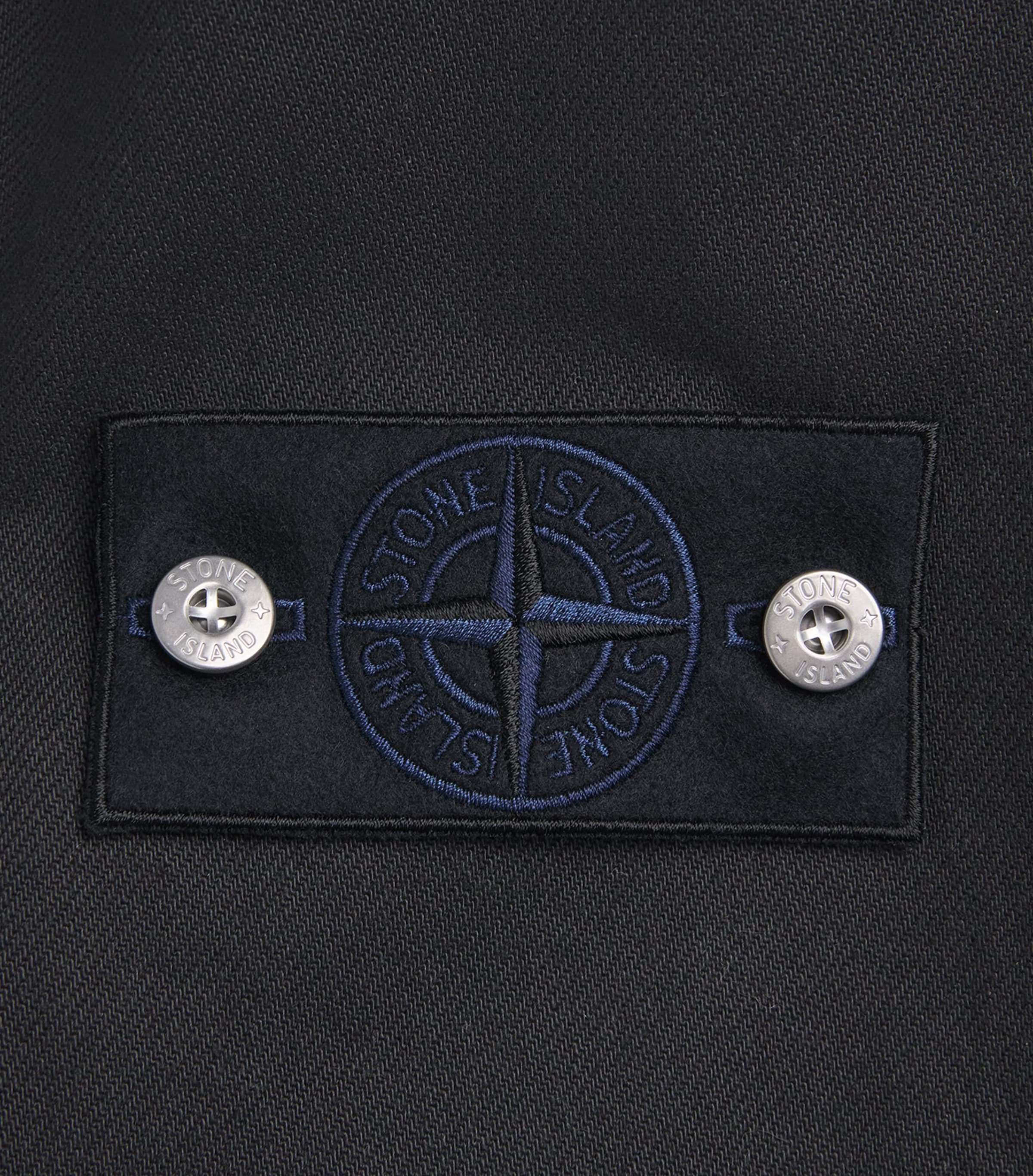 Stone Island Mens Denim Zip-Up Overshirt Image 6