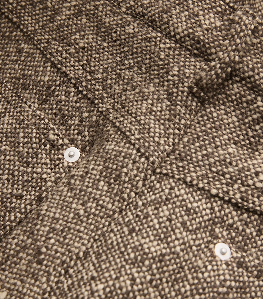 Wool Tweed Painter Trousers BROWN Image 5