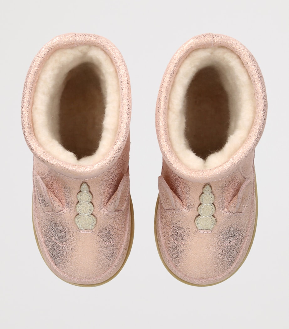 Leather Xelly Unicorn Boots PINK Image 4