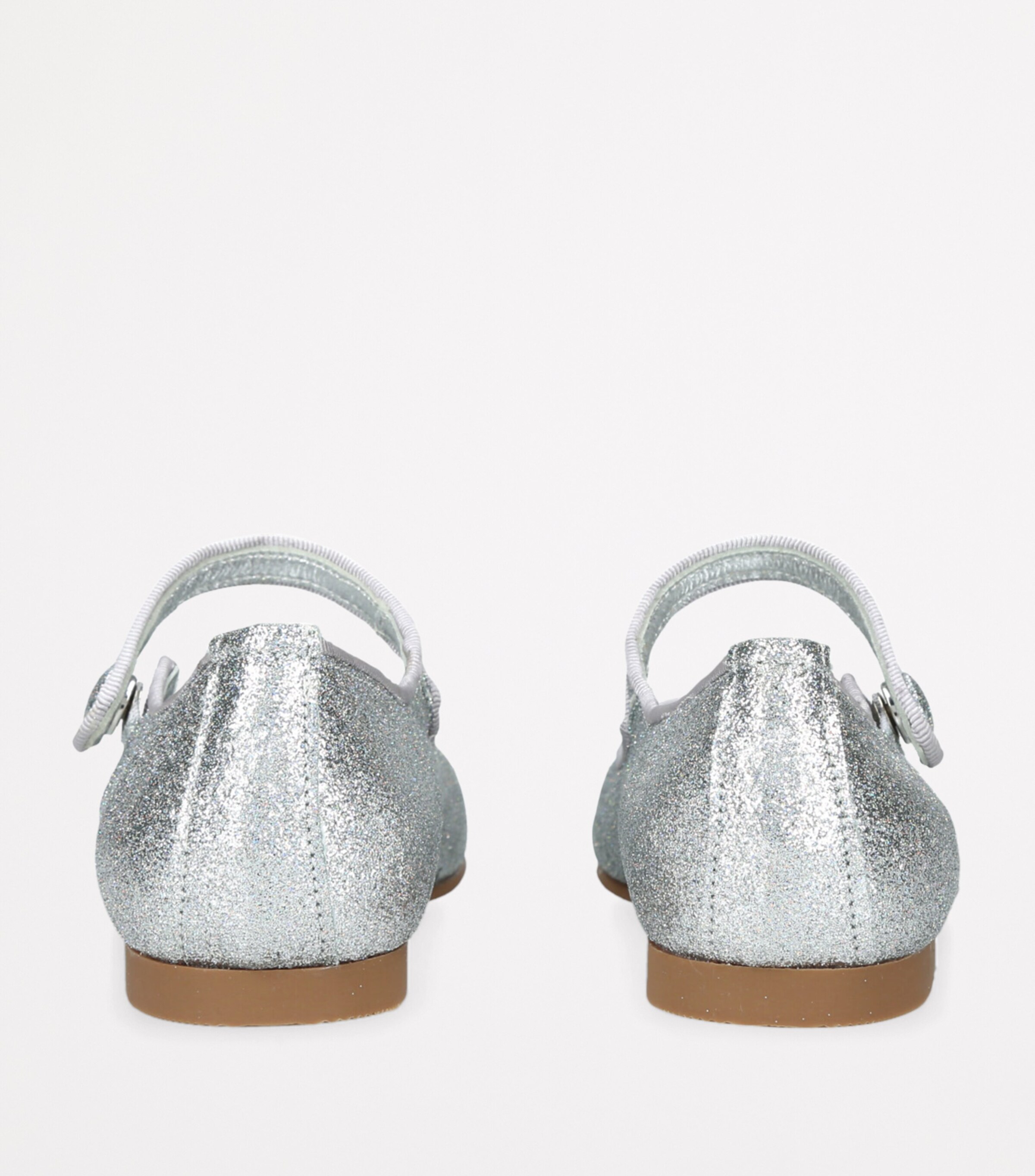 papouelli Glitter Ballet Flats Silver Image 2