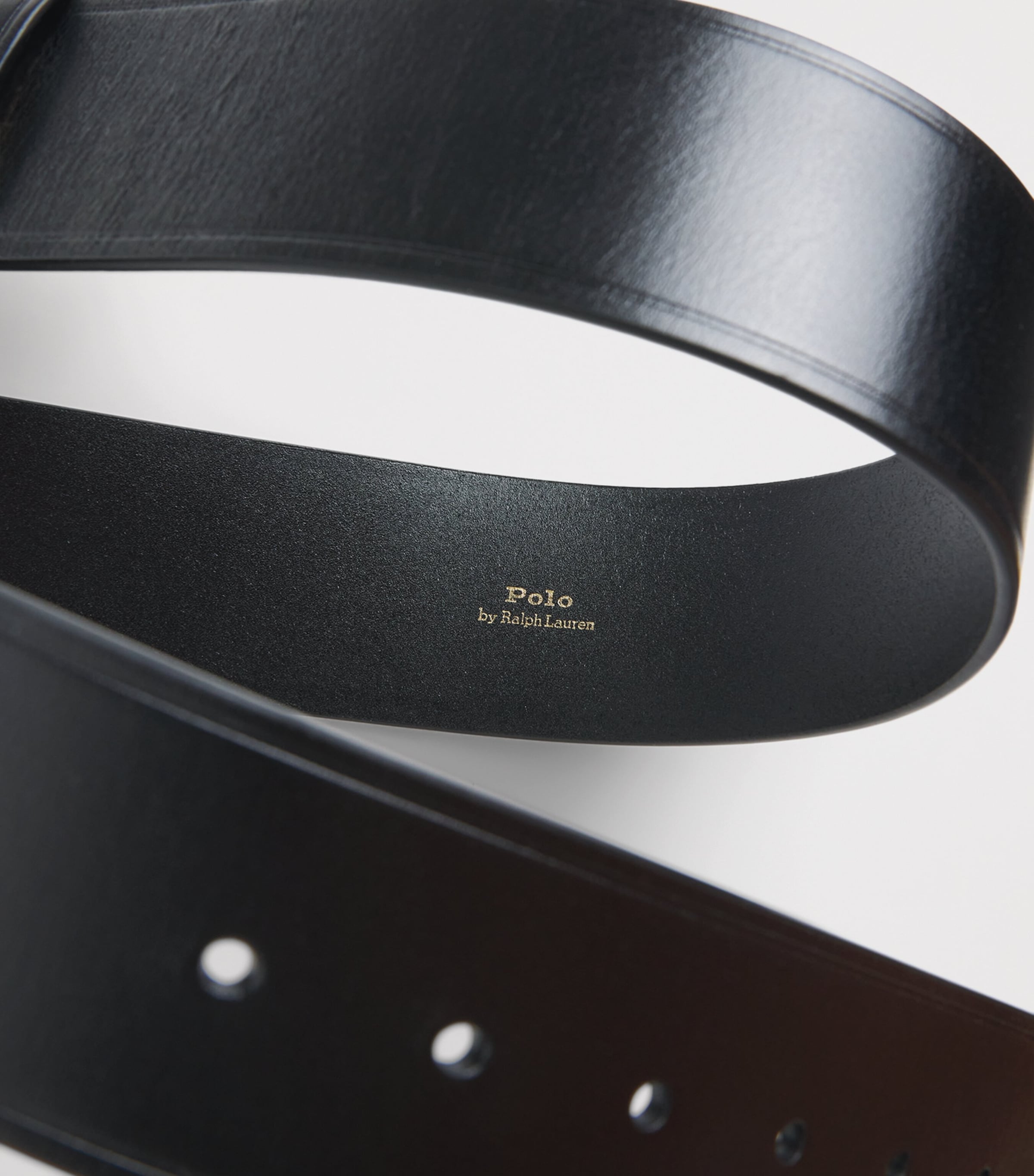 Polo Ralph Lauren Leather Belt Black Image 4