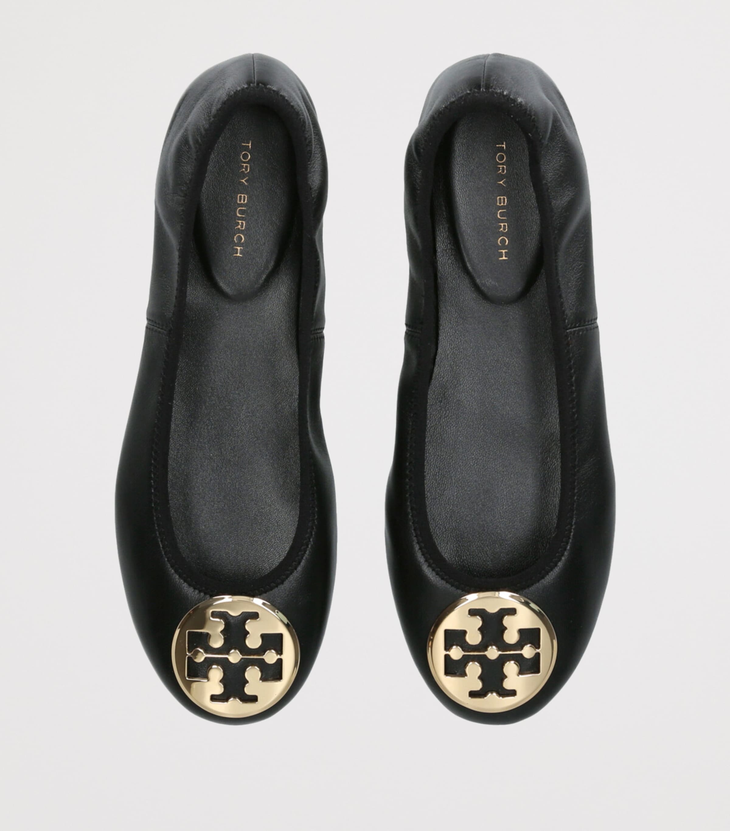 Leather Reva Travel Ballet Flats BLK/OTHER Image 4