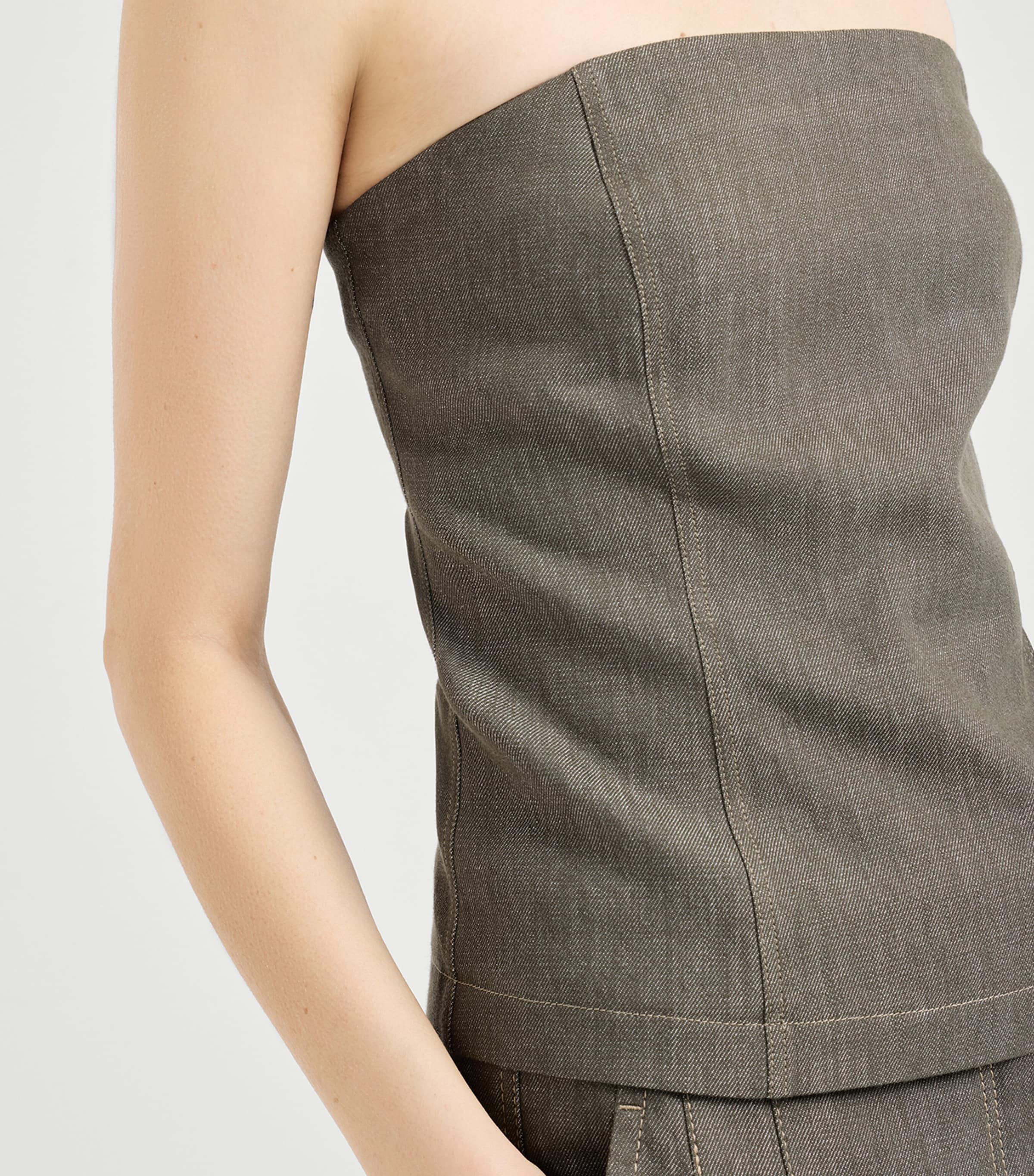 Cotton Twill Bandeau Top C004 Image 6