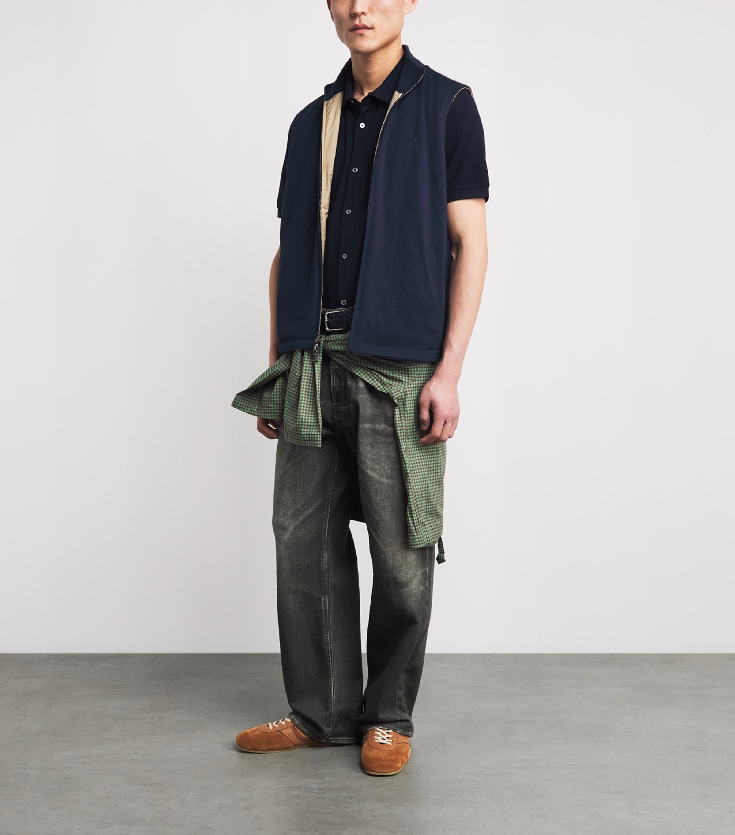 Polo Ralph Lauren Mens Reversible Polo Pony Gilet Navy Combo Image 2