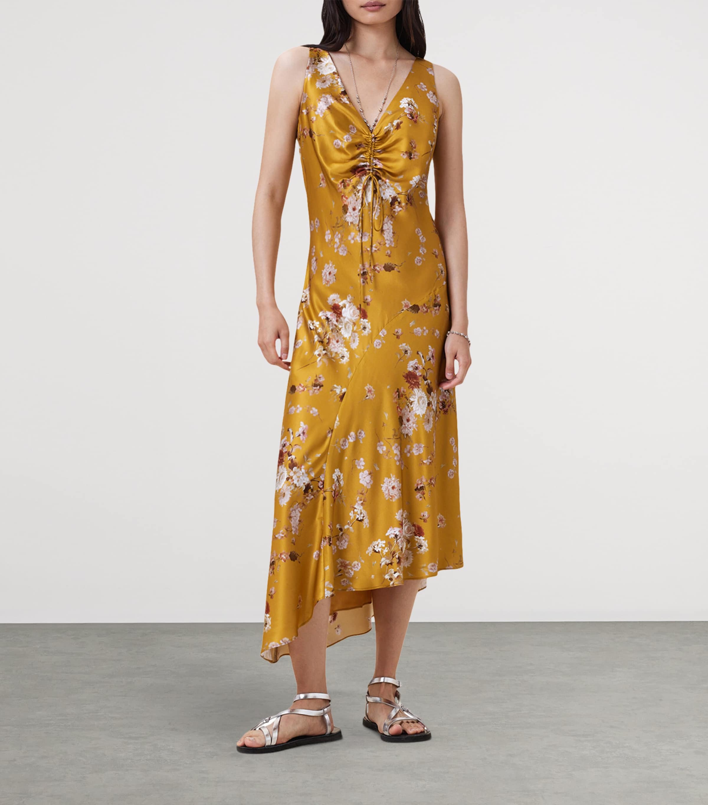 Floral Alexi Midi Dress ARMADA DEEP YELLOW Image 4