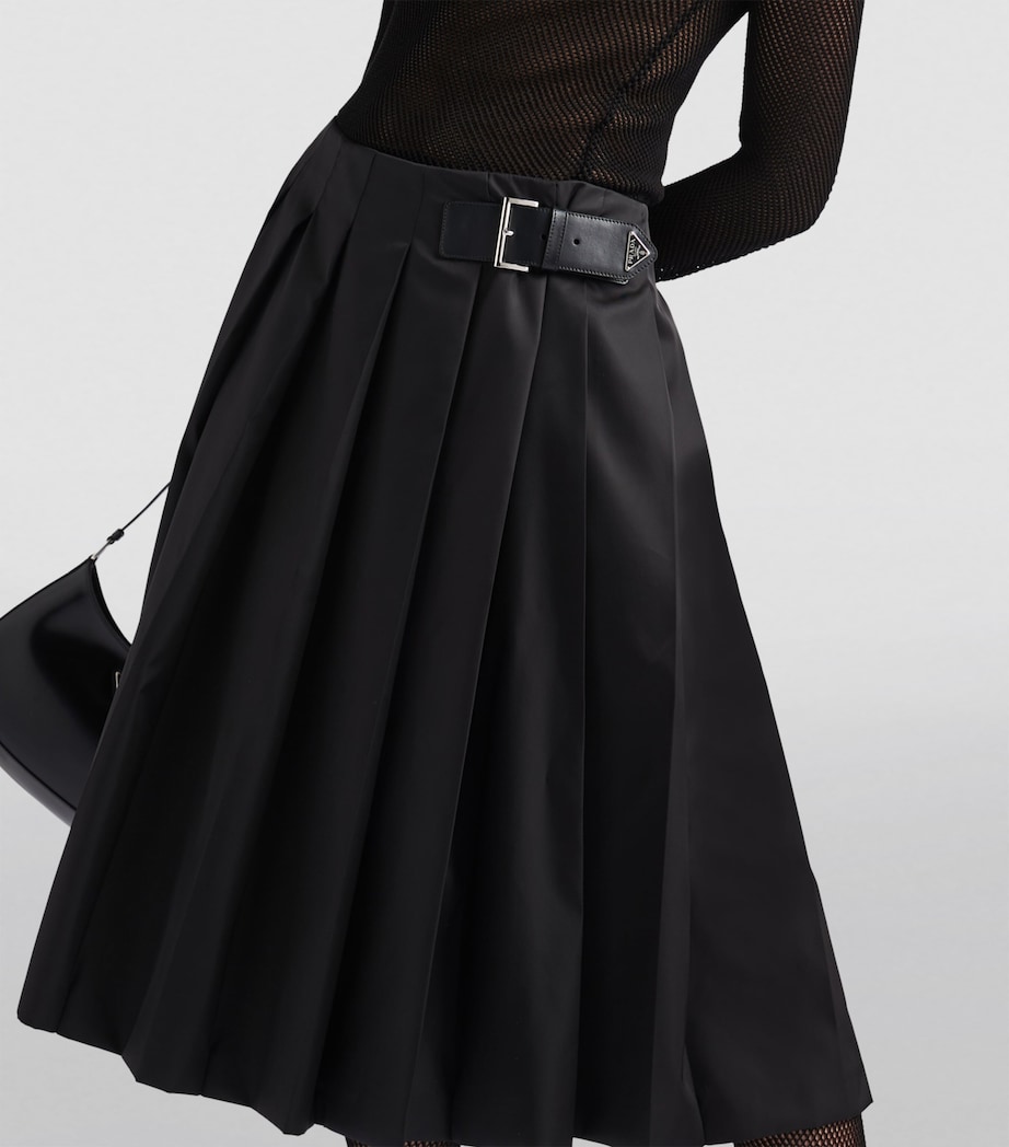 Re-Nylon Pleated Midi Skirt F0002 Image 3