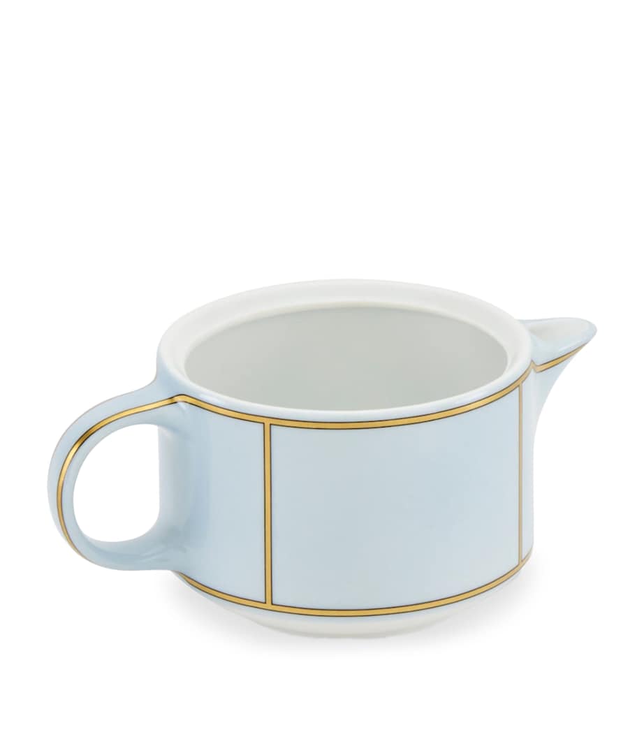 GINORI 1735 Porcelain Colonna Diva Celeste Milk Jug (300ml) Image 1