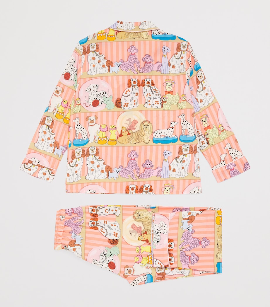 KAREN MABON KIDS Dog Collector Print Pyjama Set (2-13 Years) Yellow Image 2