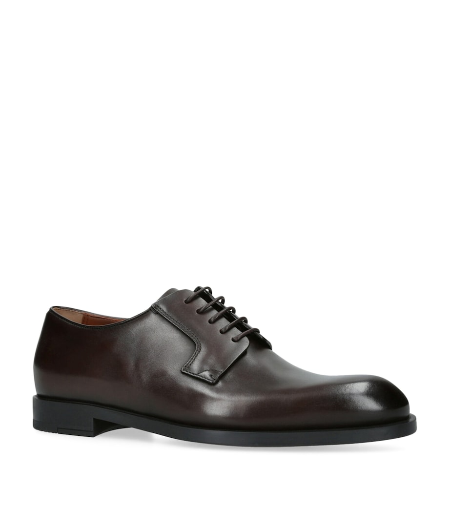 Leather Classic Flex Derby Shoes DARK BROWN Image 1