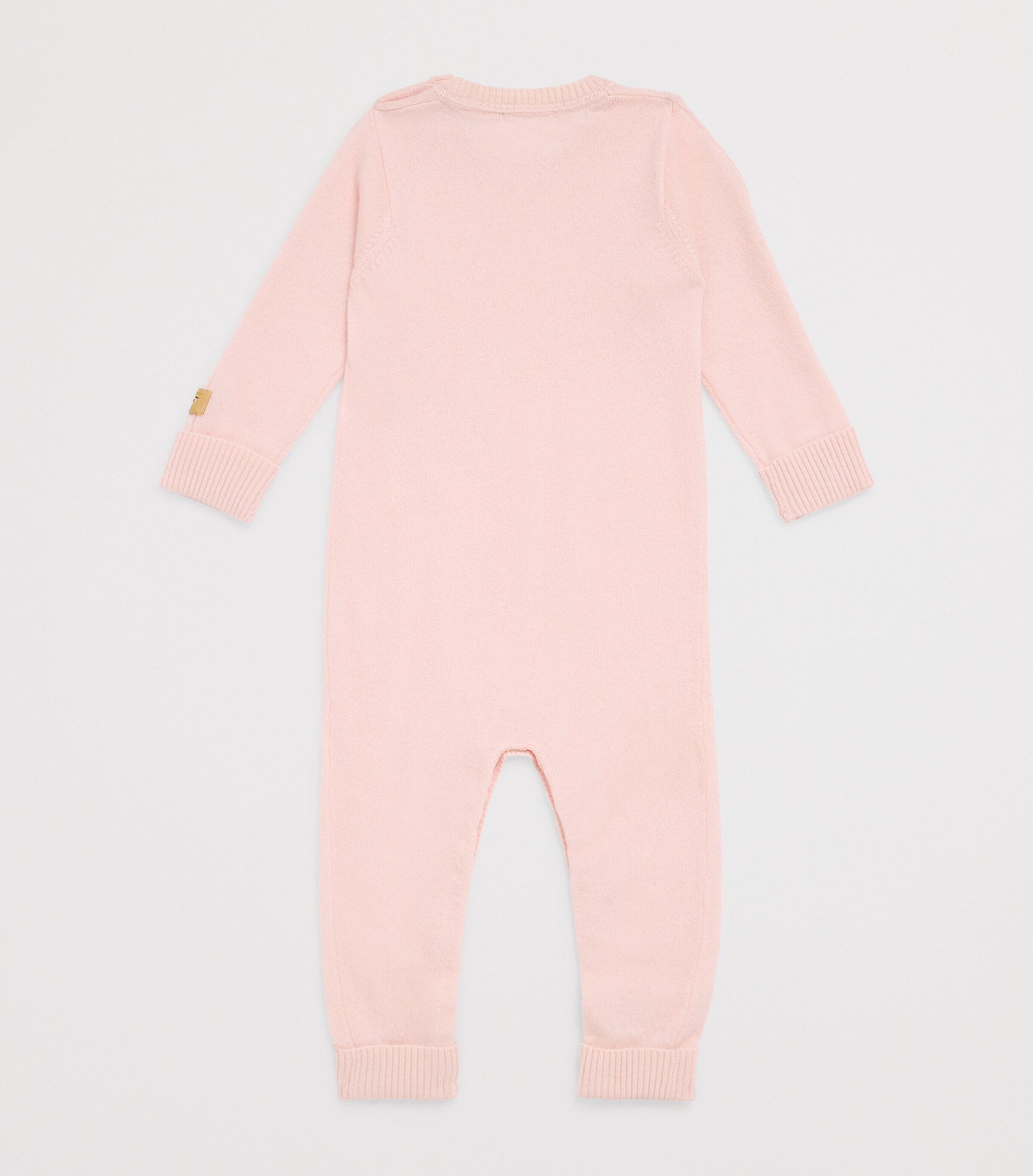 Cashmere Cable-Knit All-In-One (0-18 Months) PALE PINK MELANGE Image 2