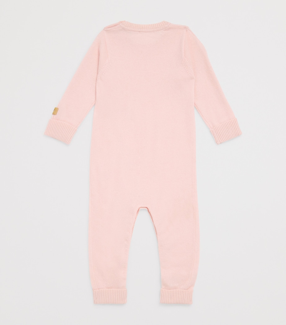 Cashmere Cable-Knit All-In-One (0-18 Months) PALE PINK MELANGE Image 2