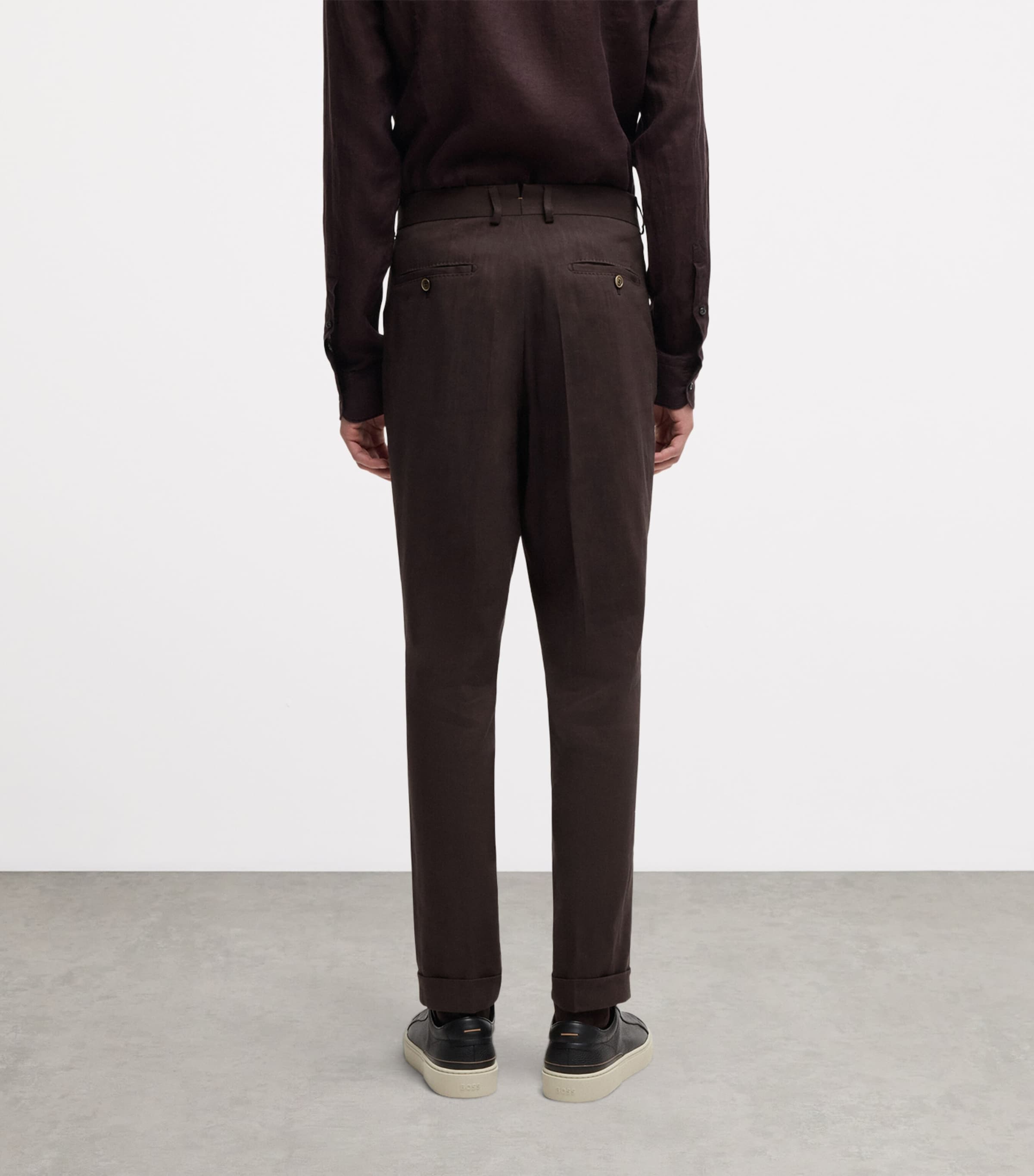 Linen-Wool Tailored Trousers 203 Image 3