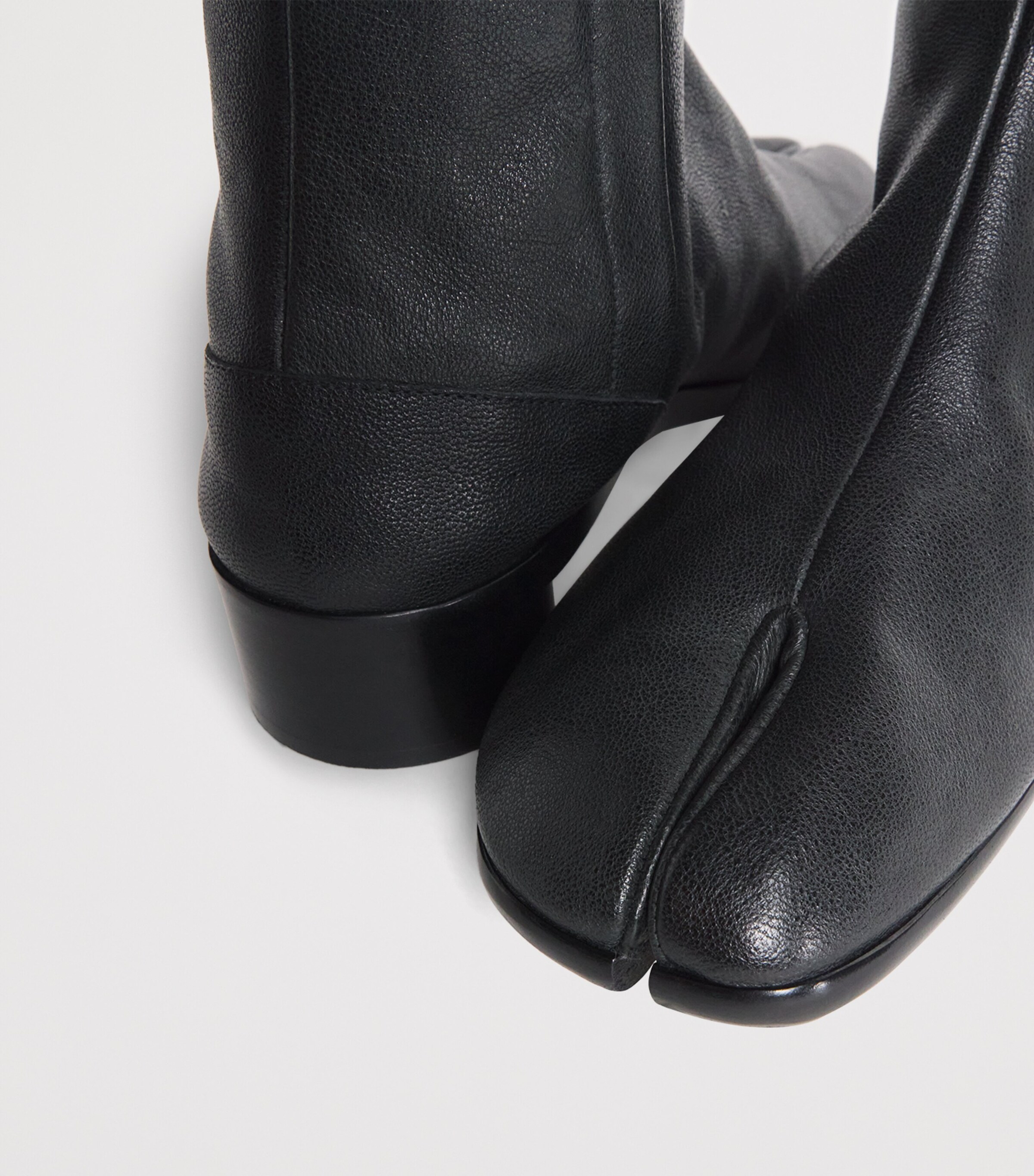 Maison Margiela Leather Tabi Ankle Boots 30 Black Image 7