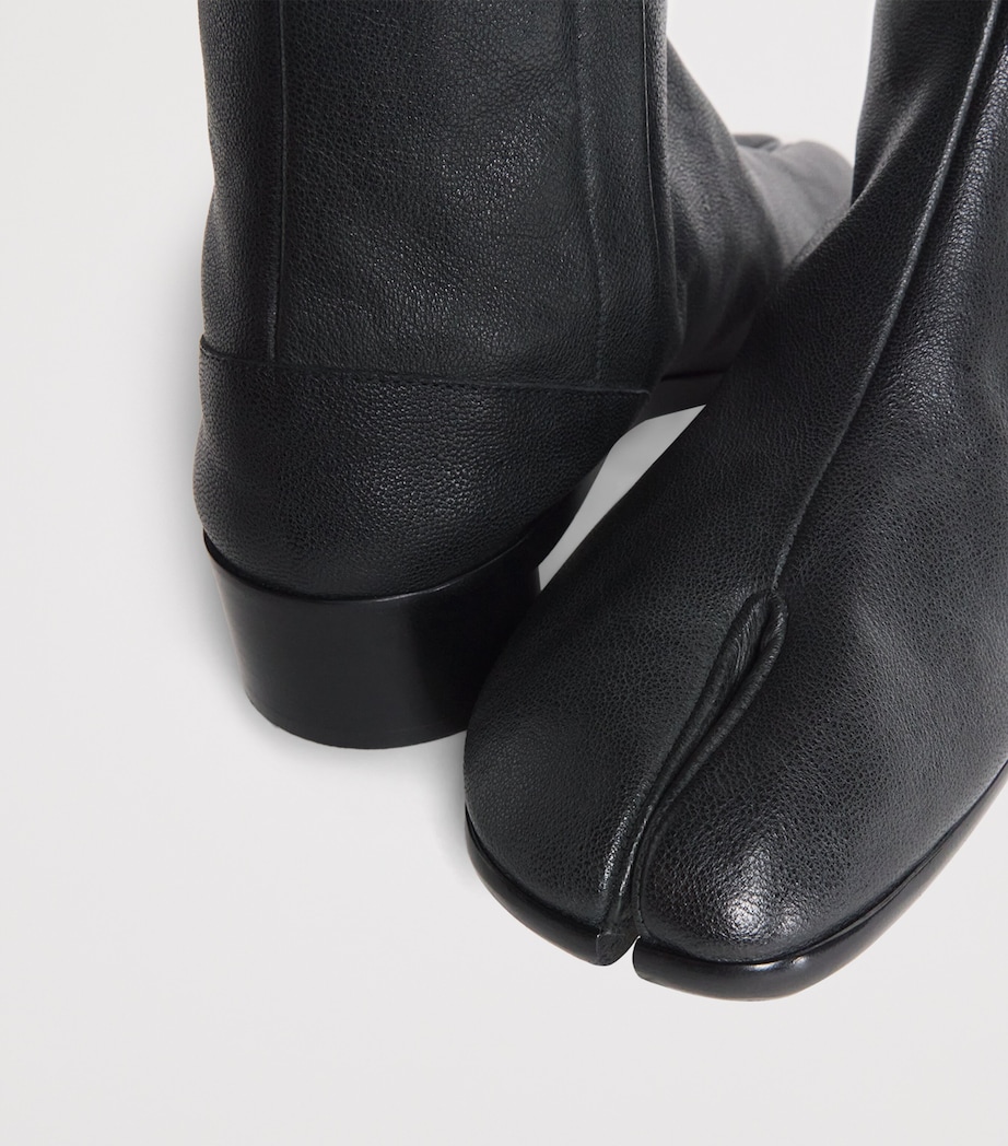 Maison Margiela Leather Tabi Ankle Boots 30 Black Image 7