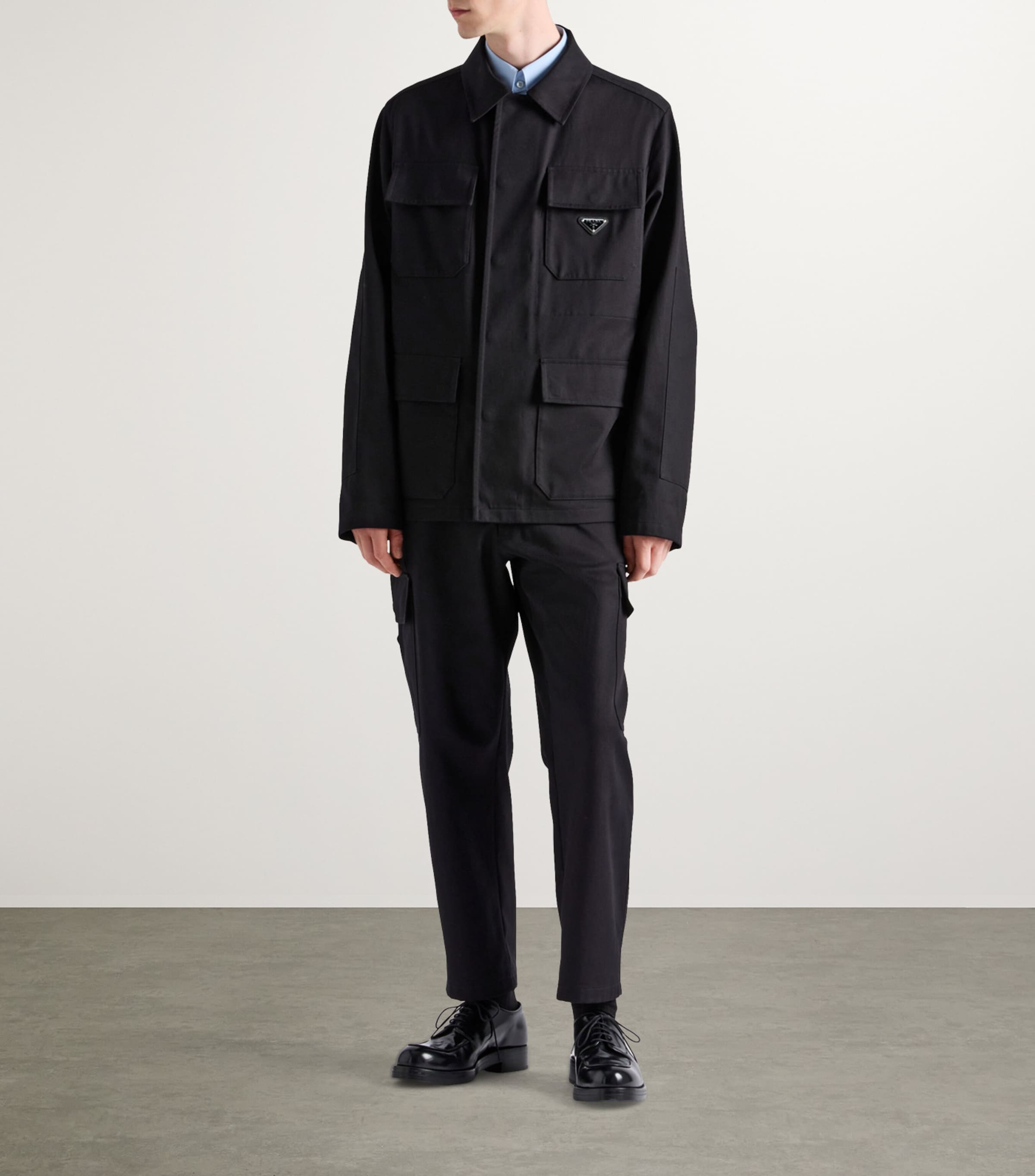 Cotton Cargo Trousers F0002 Image 2