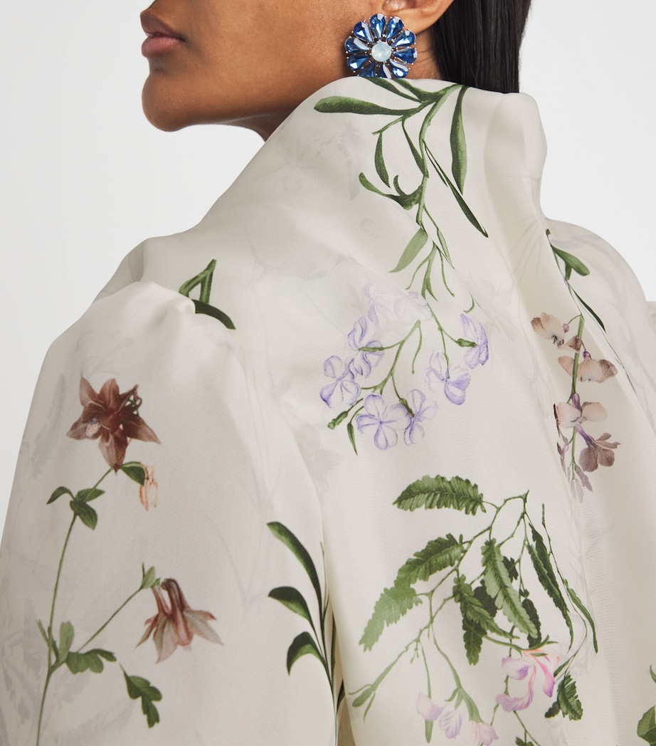 Silk Gazar Floral Gown and Bolero 181-PRESFLRAPRITGAZR Image 6