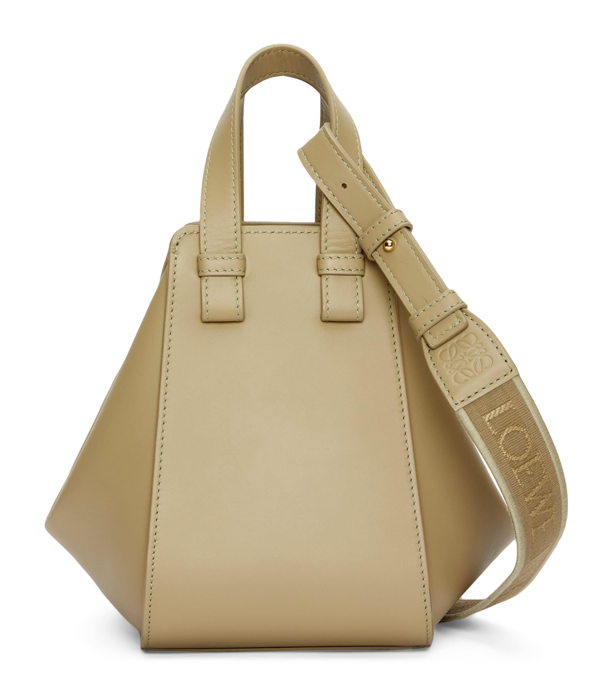 Loewe Compact Hammock Top-handle Bag In Green