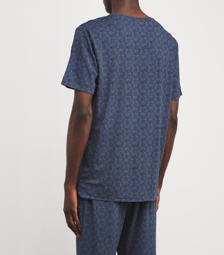 Jersey Printed Contrast T-Shirt HENRY NAVY/MID GREY Image 4