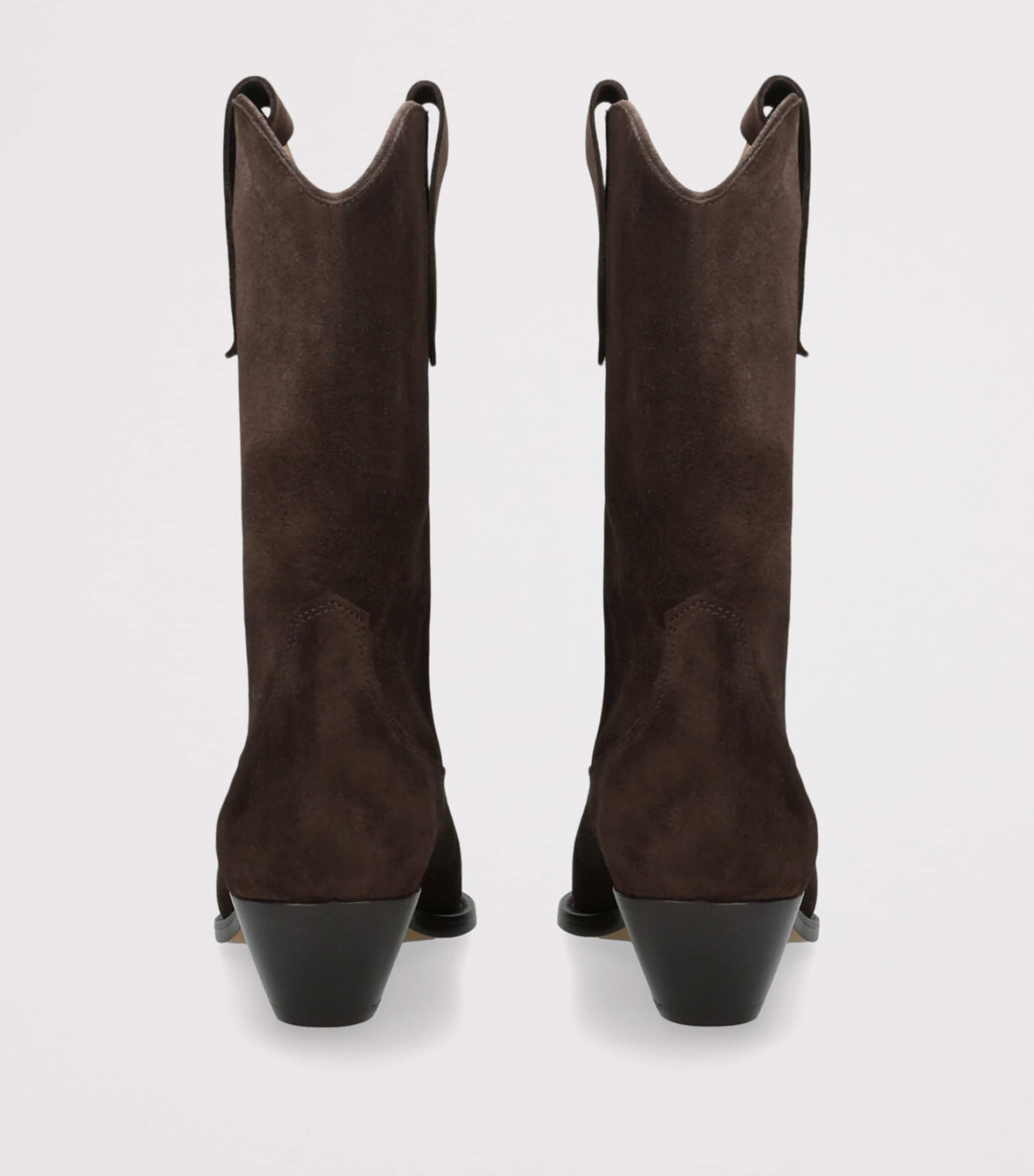 Isabel Marant Suede Duerto Cowboy Boots 40 Dark Brown Image 2