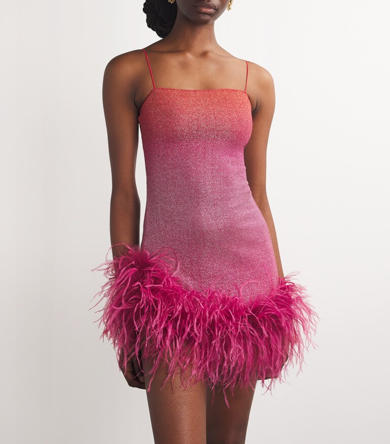 Oséree Lumière Rose Mini Dress | Harrods UK