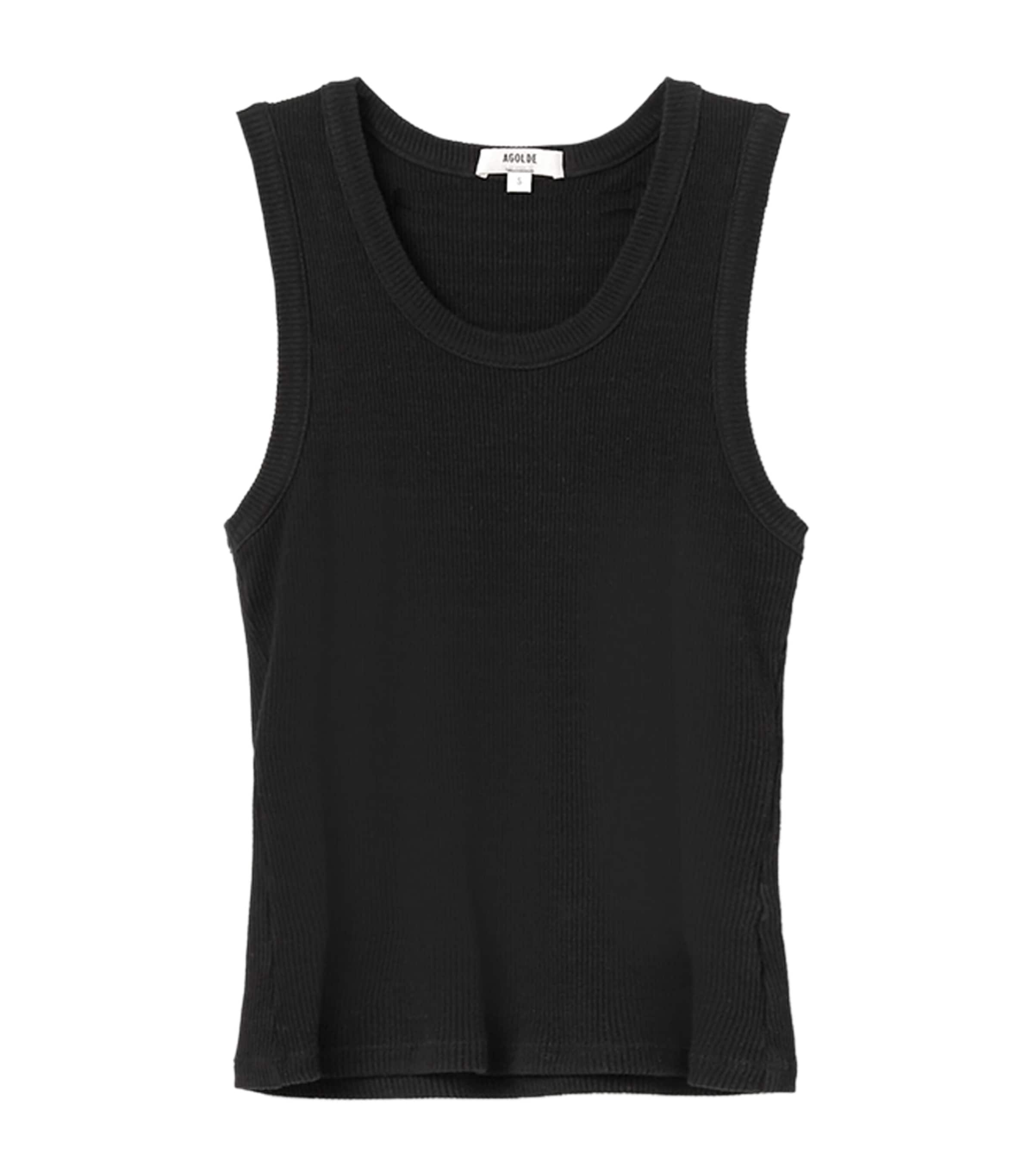 Agolde Poppy Tank Top In Black