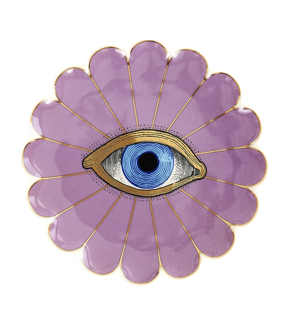 Porcelain Fleur Trinket Tray PURPLE Image 1