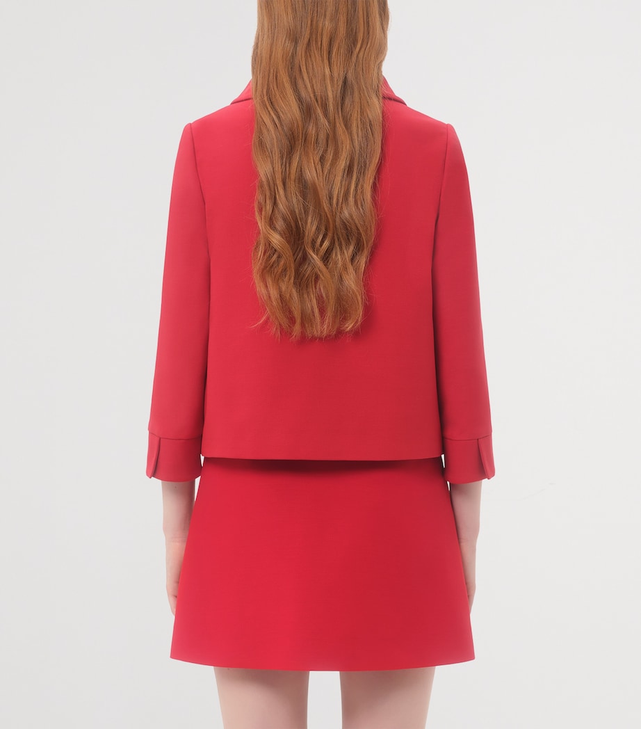 Wool-Silk Embellished Jacket R9M Image 4