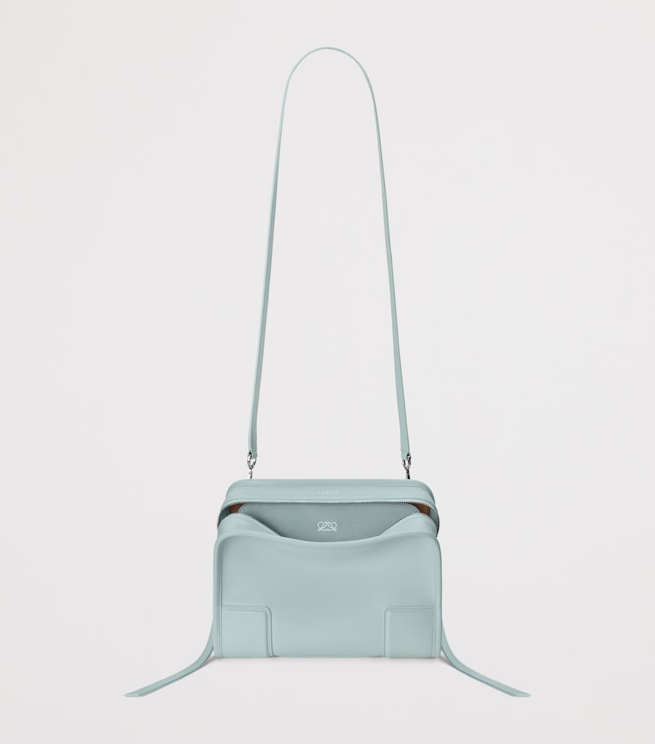 LOEWE Small Leather Amazona 180 Top-Handle Bag Mineral Mist Image 13