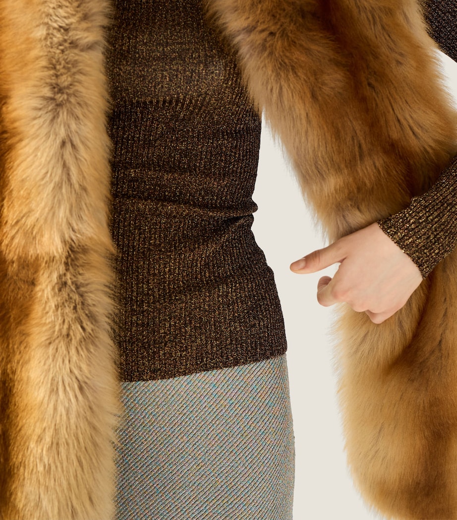 Lamé Ribbed Sweater F0005 Image 5