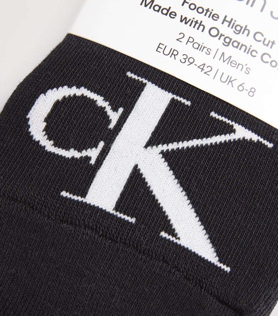 High-Cut Footie Socks (Pack of 2) 001 BLACK Image 2