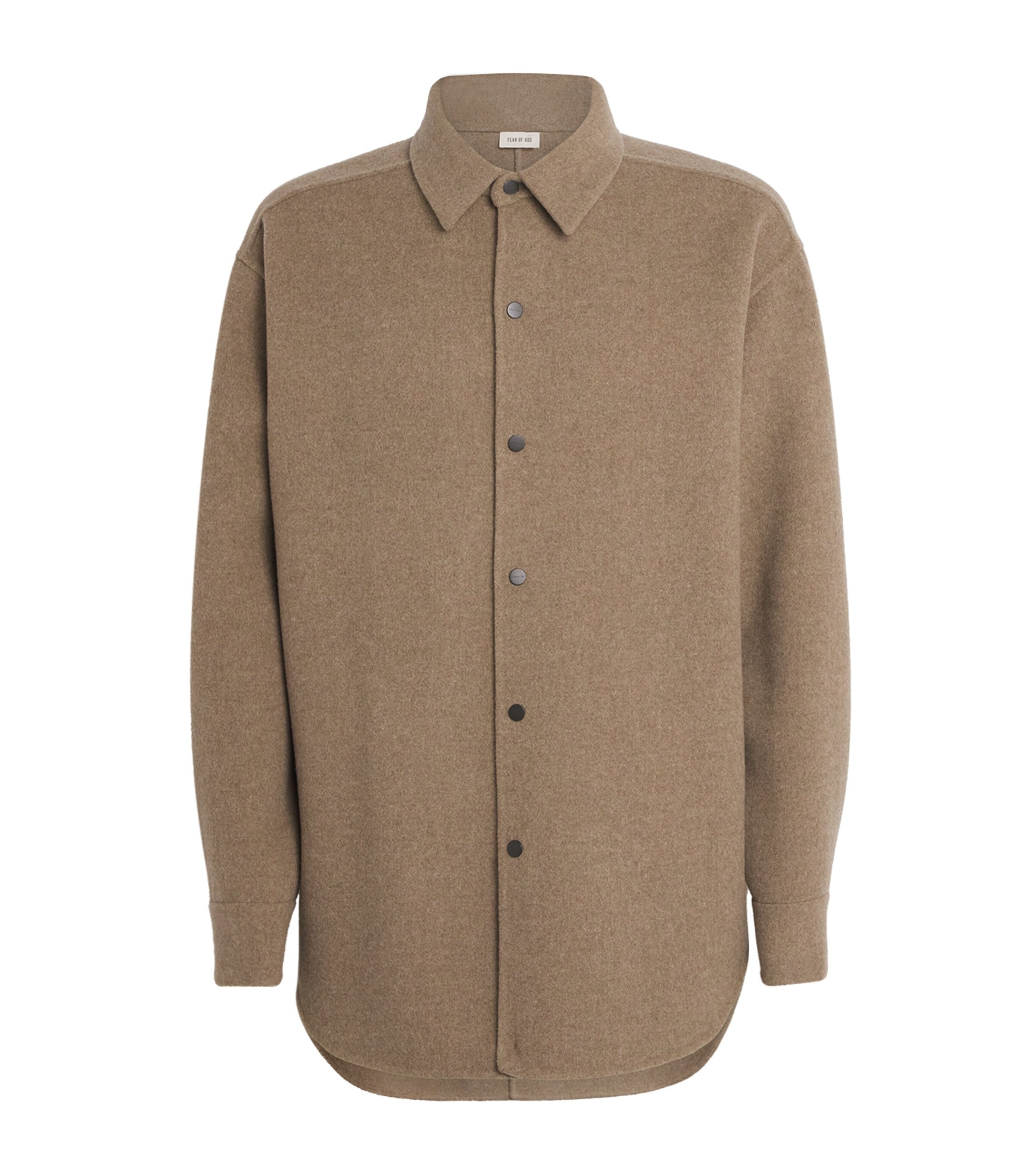 Virgin Wool-Cashmere Overshirt WALNUT Image 1