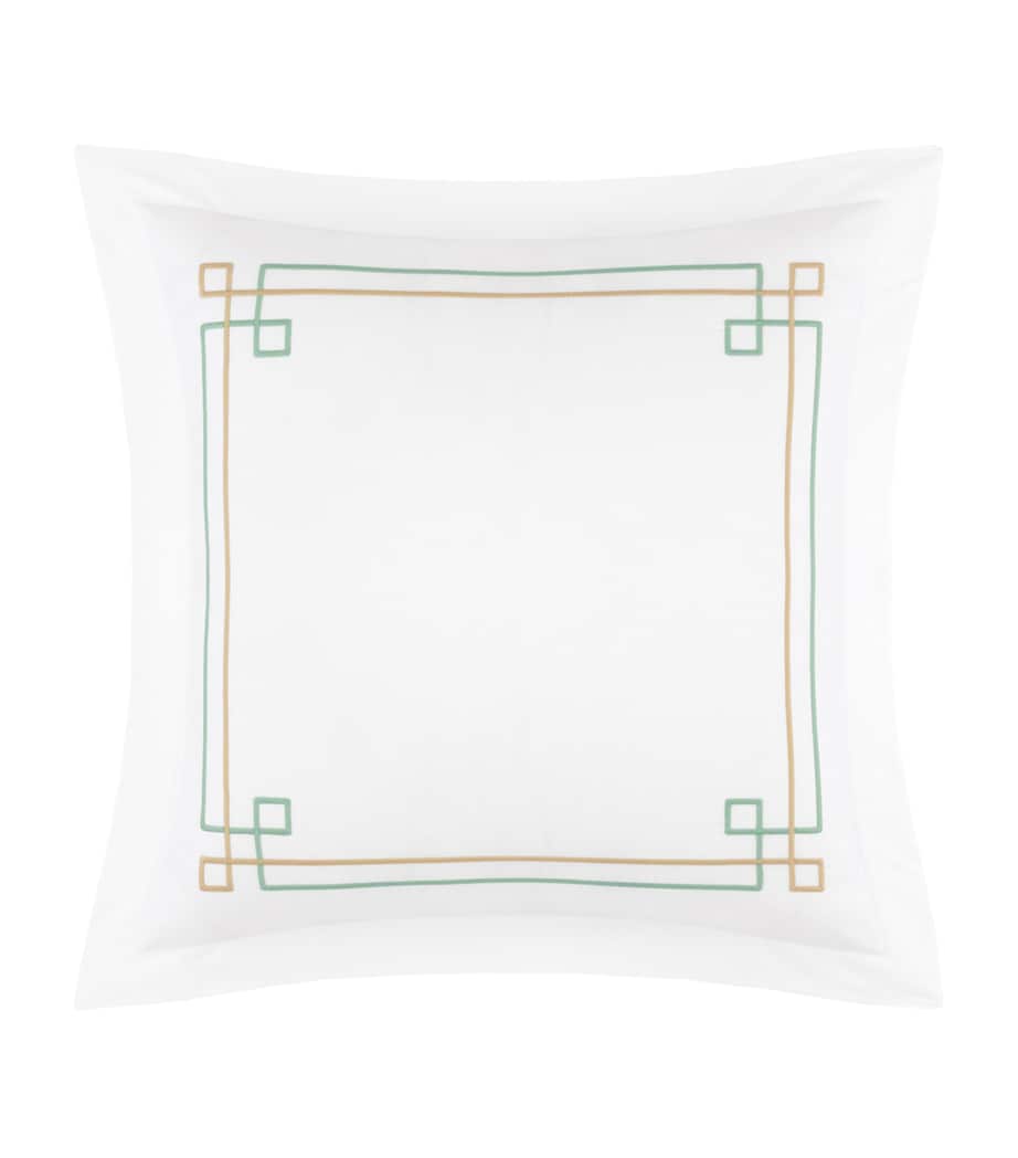 Yves Delorme Villa Square Oxford Pillowcase (65cm x 65cm) Multicoloured Image 1