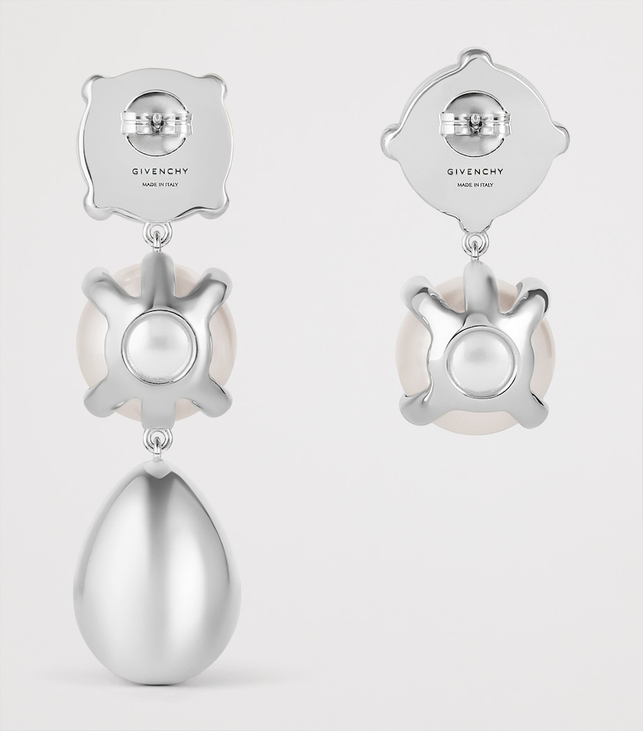 Givenchy Faux Pearl Earrings White/silvery Image 4