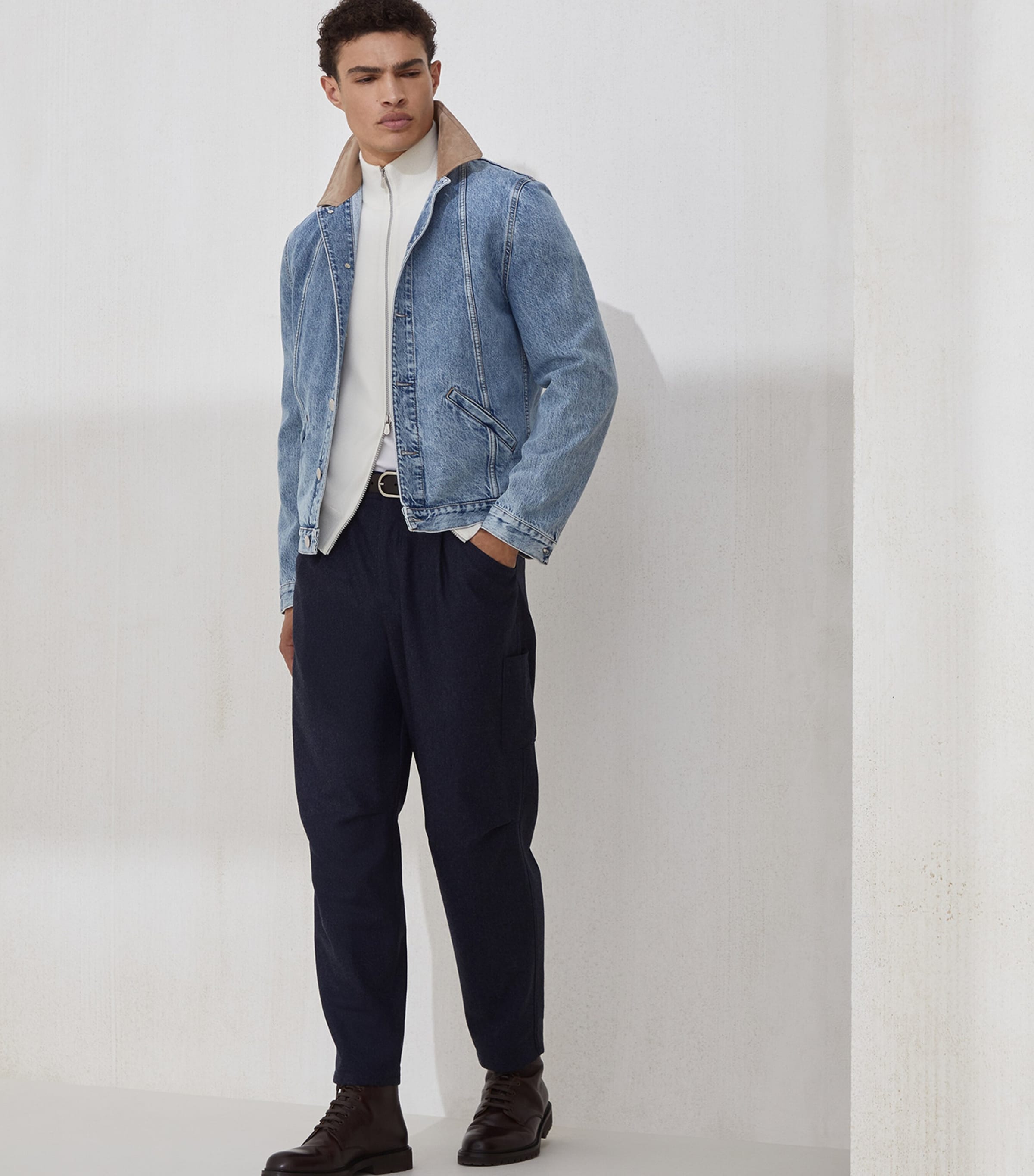 Cashmere Zip-Up Cardigan CO312 Image 4