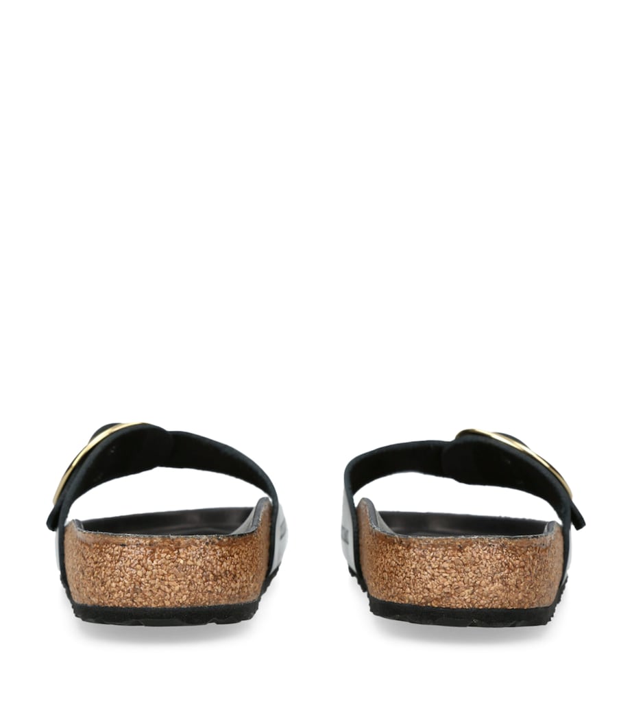 Leather Madrid Big Buckle Sandals BLACK Image 2