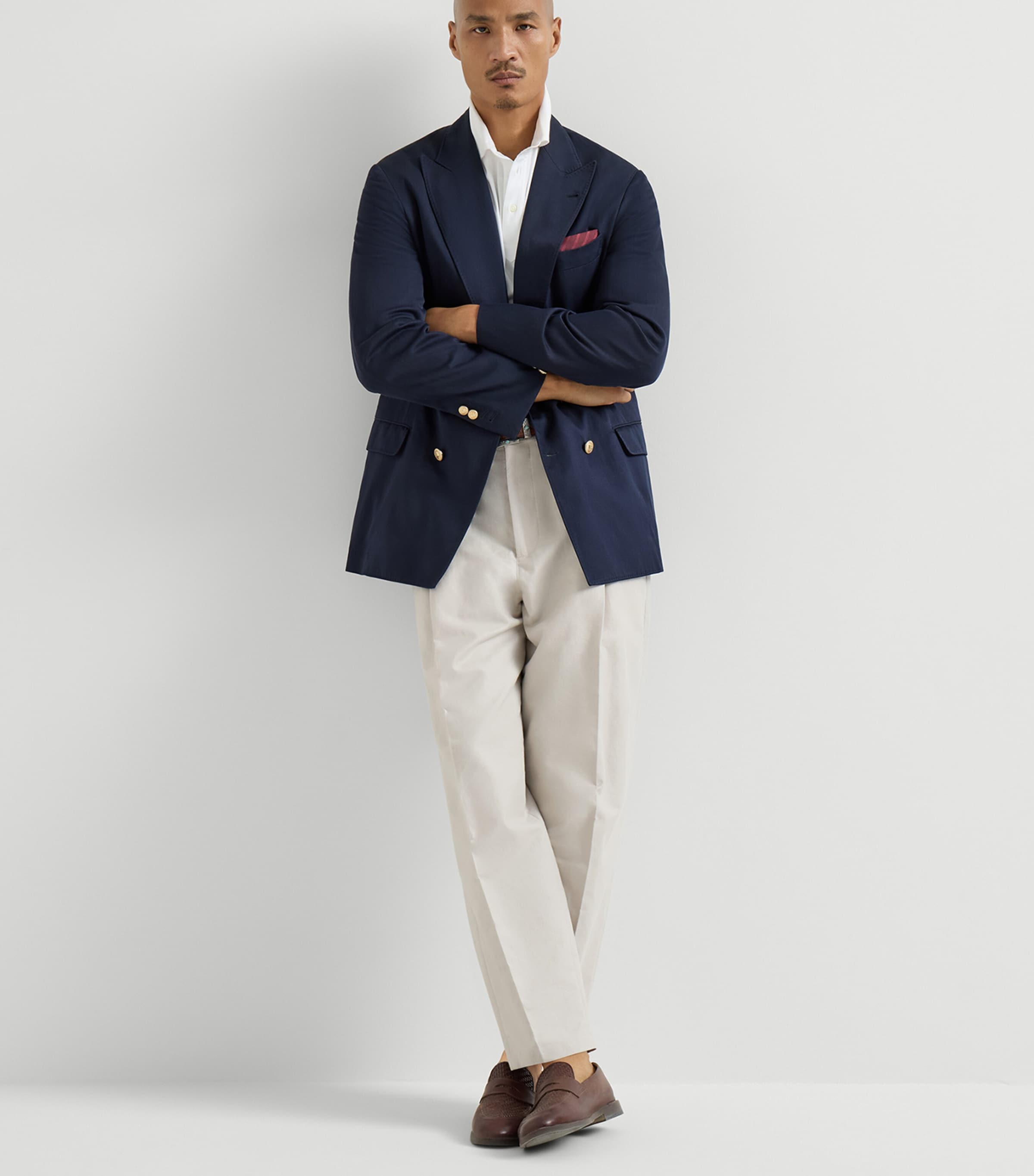 Brunello Cucinelli Mens Cotton Jersey Polo Shirt Image 2