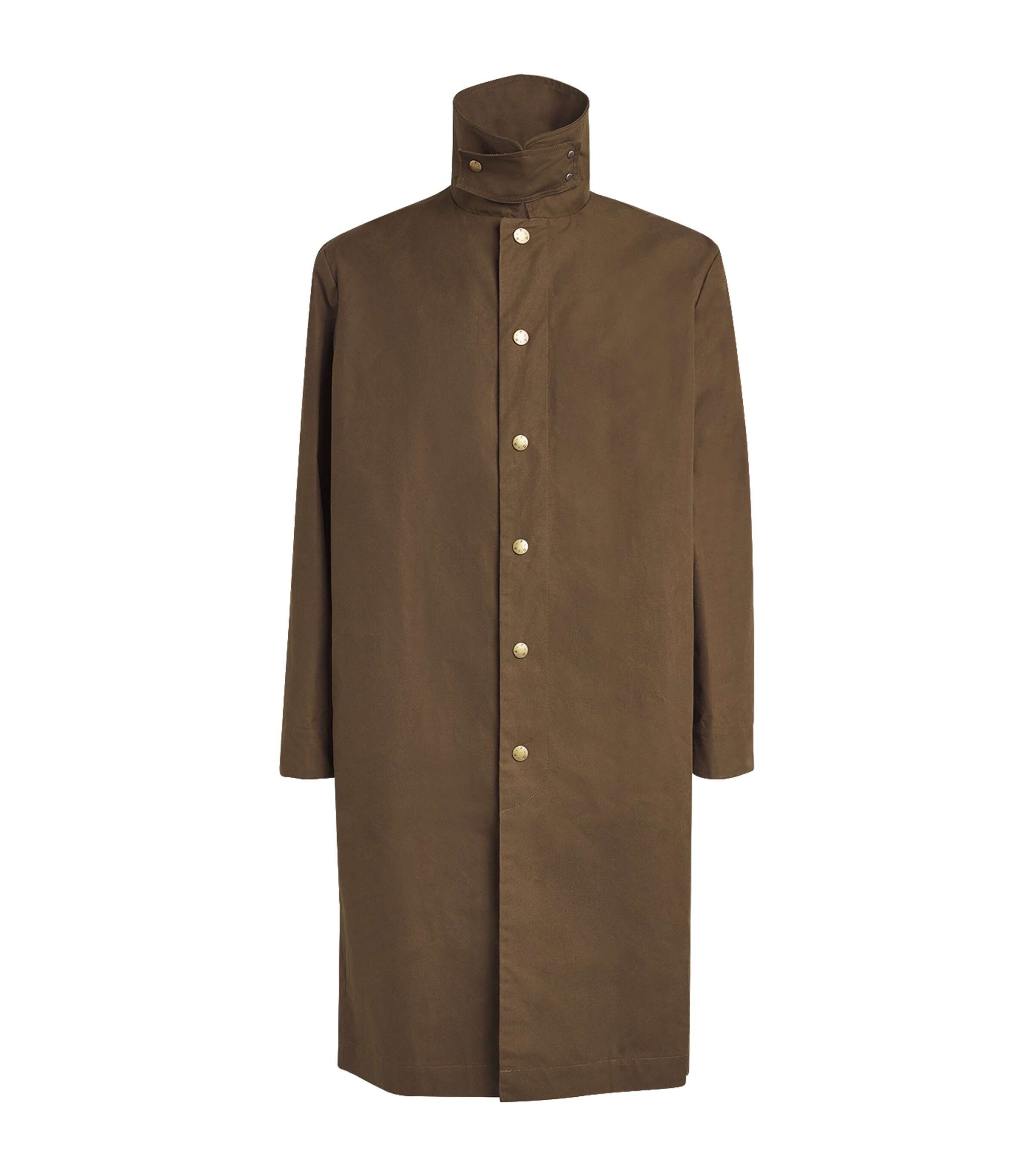 A.P.C. Mens Cotton Arthur Trench Coat Jac Kaki Militaire Image 1