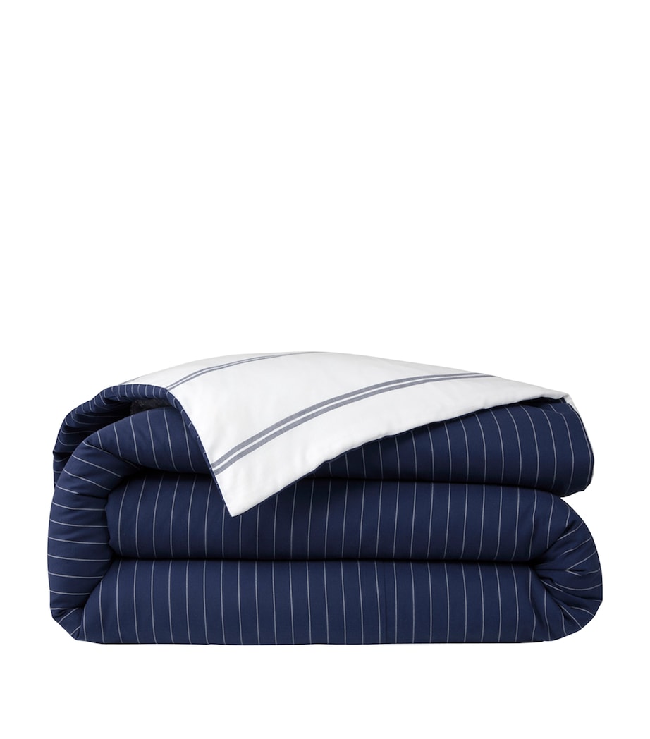 Ralph Lauren Home Cotton Kerrigan Single Duvet Cover (140cm x 200cm) Navy Image 1