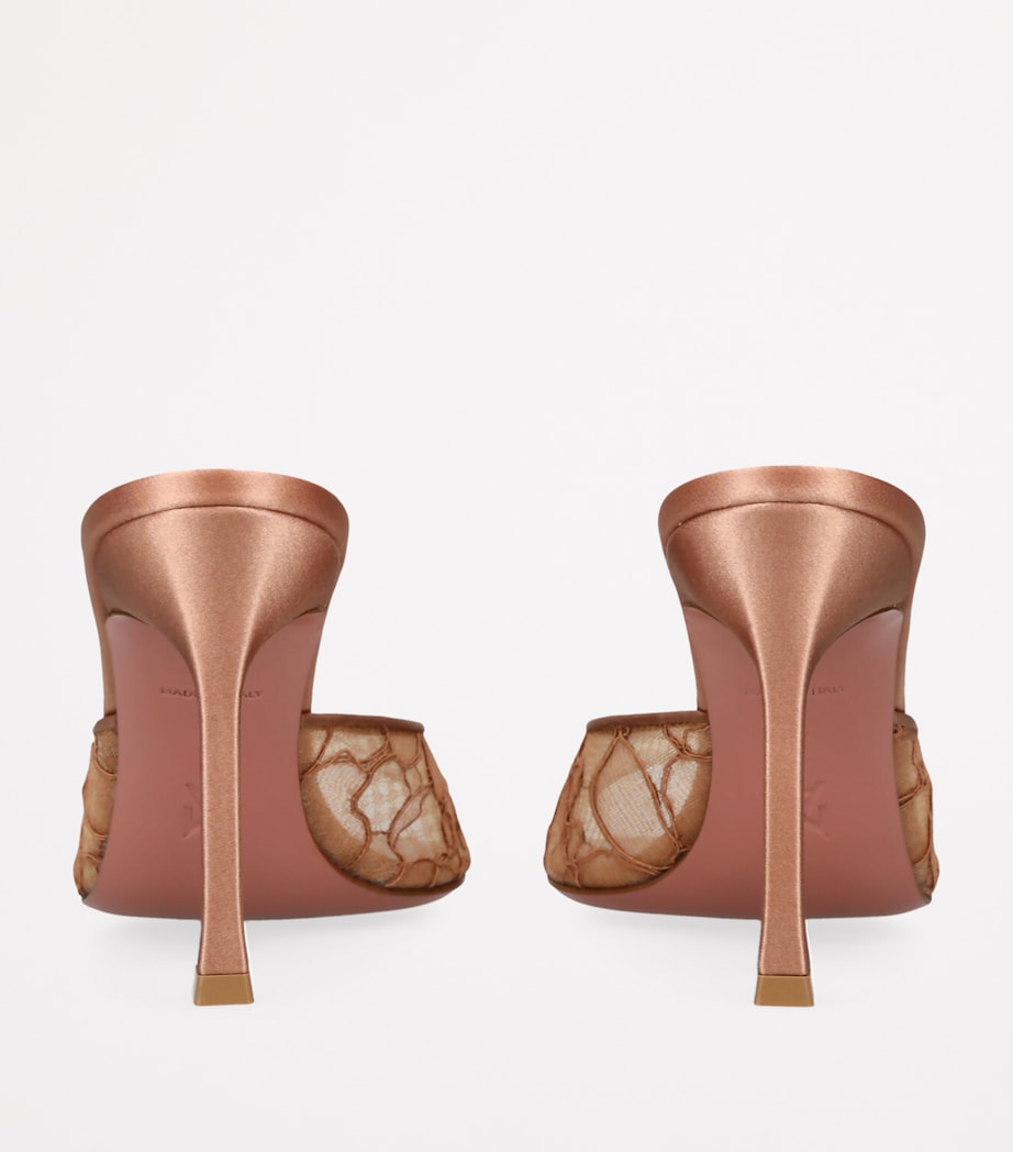 Lace Alexa Mules 95 MID BROWN Image 2