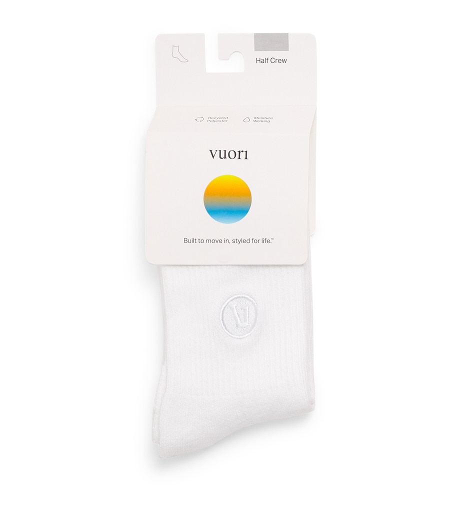 Half Crew Performance Socks WHITE-WHT Image 1