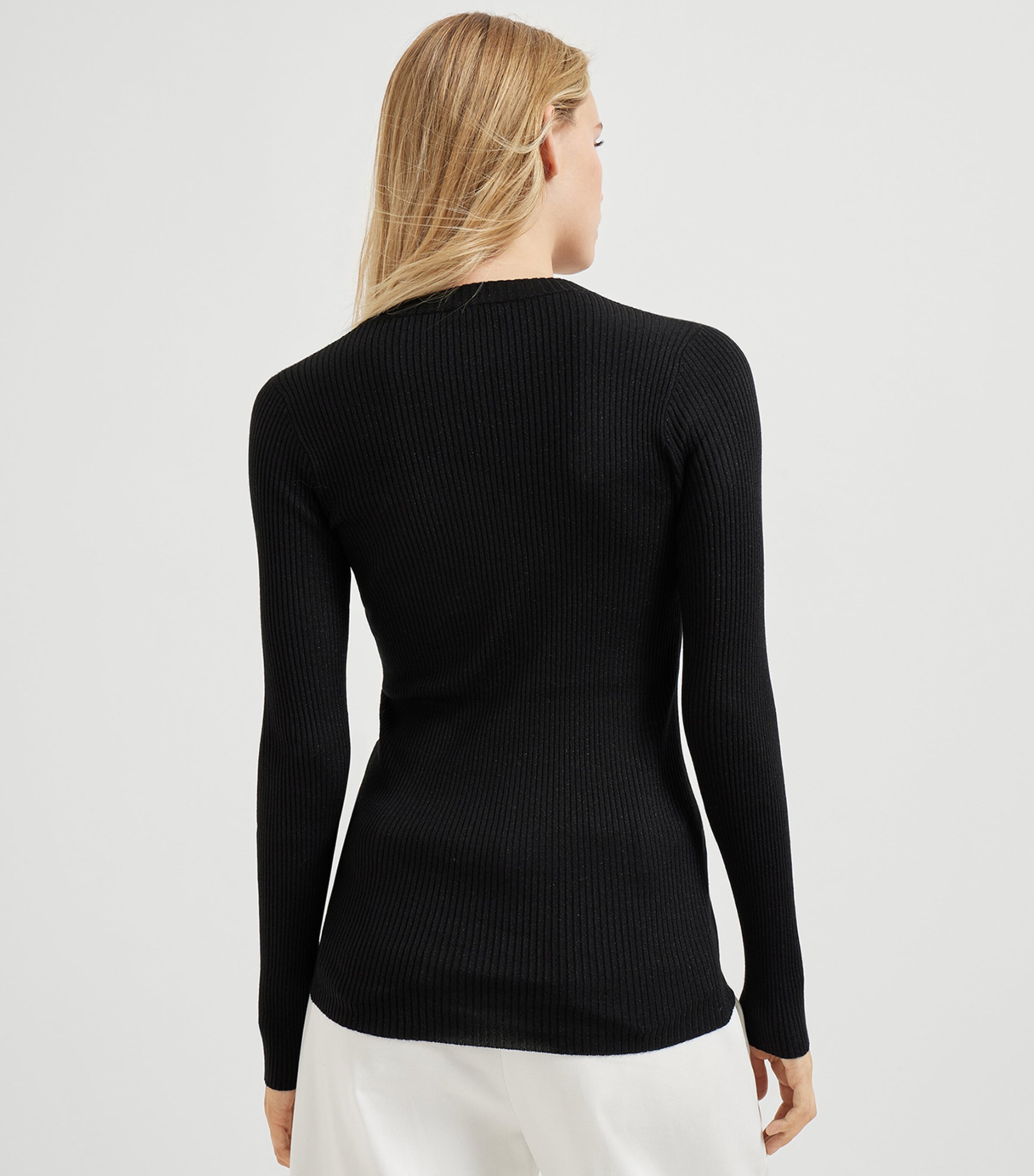 Brunello Cucinelli Womens Cashmere-Blend Sparkle Sweater Image 3